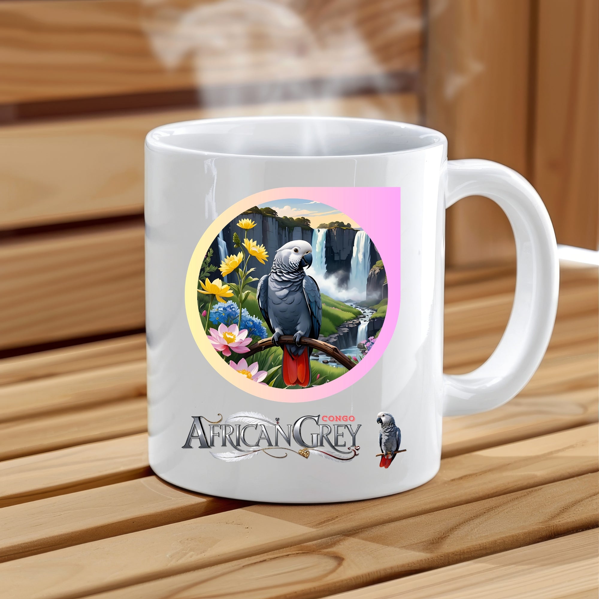 African Grey Congo Mug