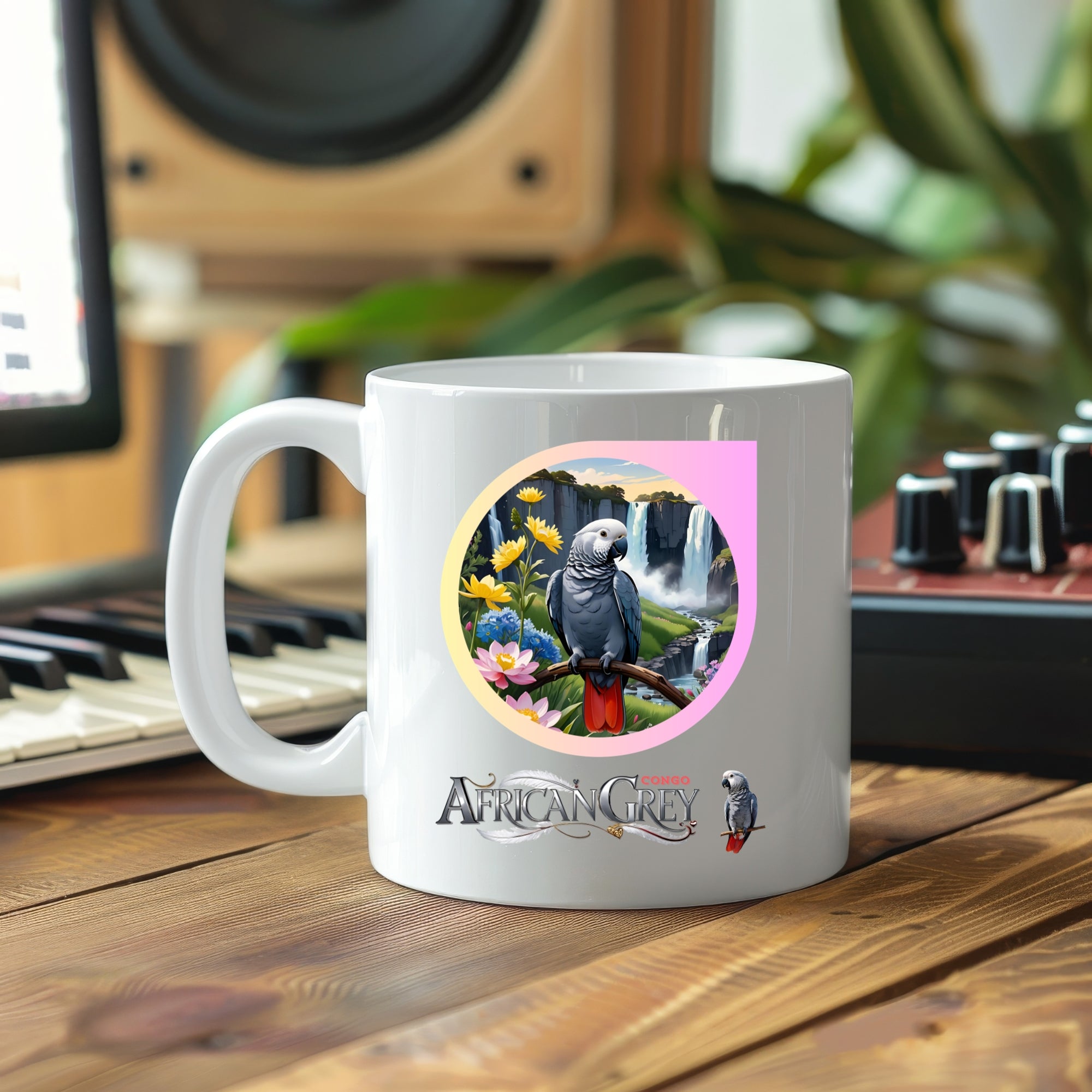 African Grey Congo Mug