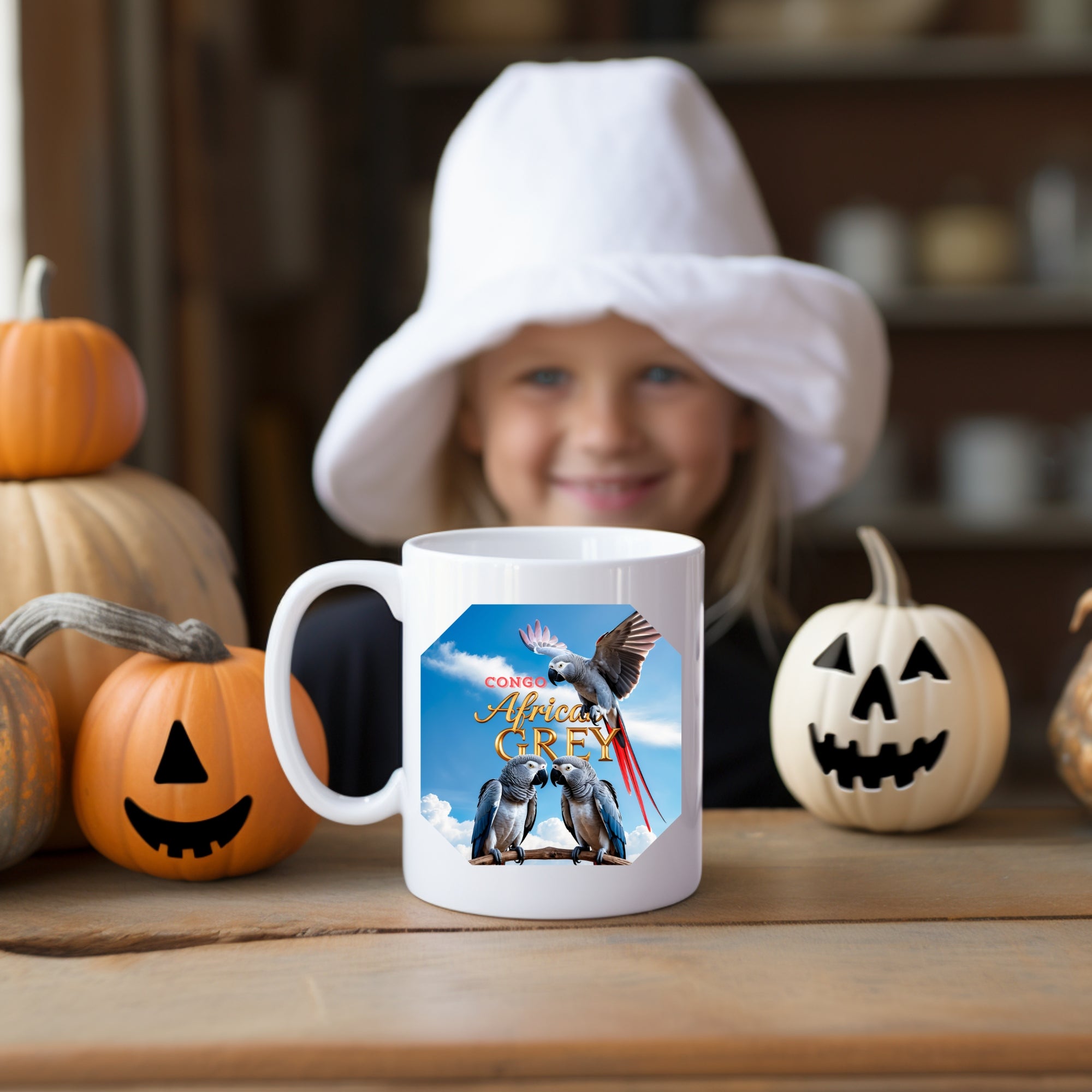 African Grey Congo Mug