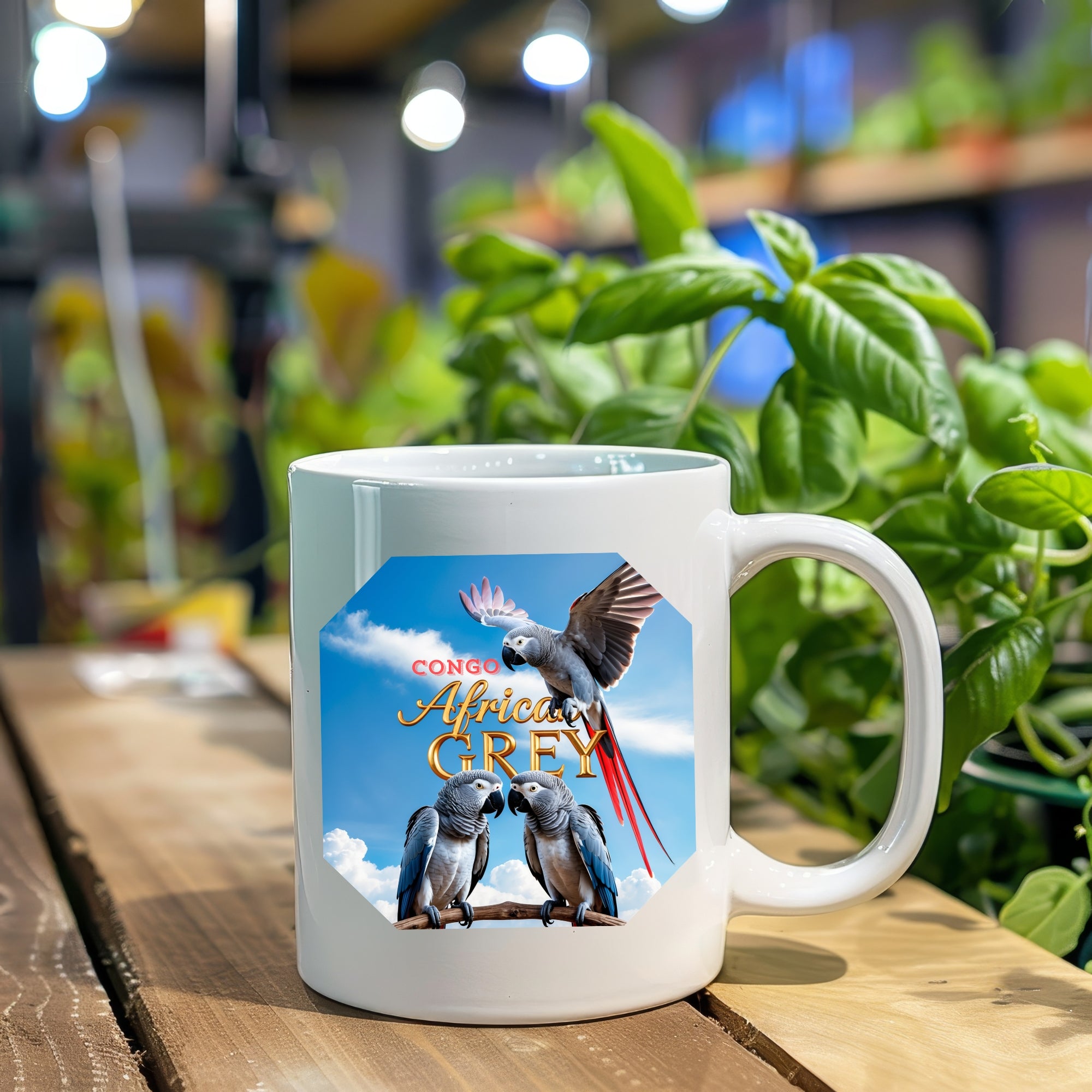 African Grey Congo Mug