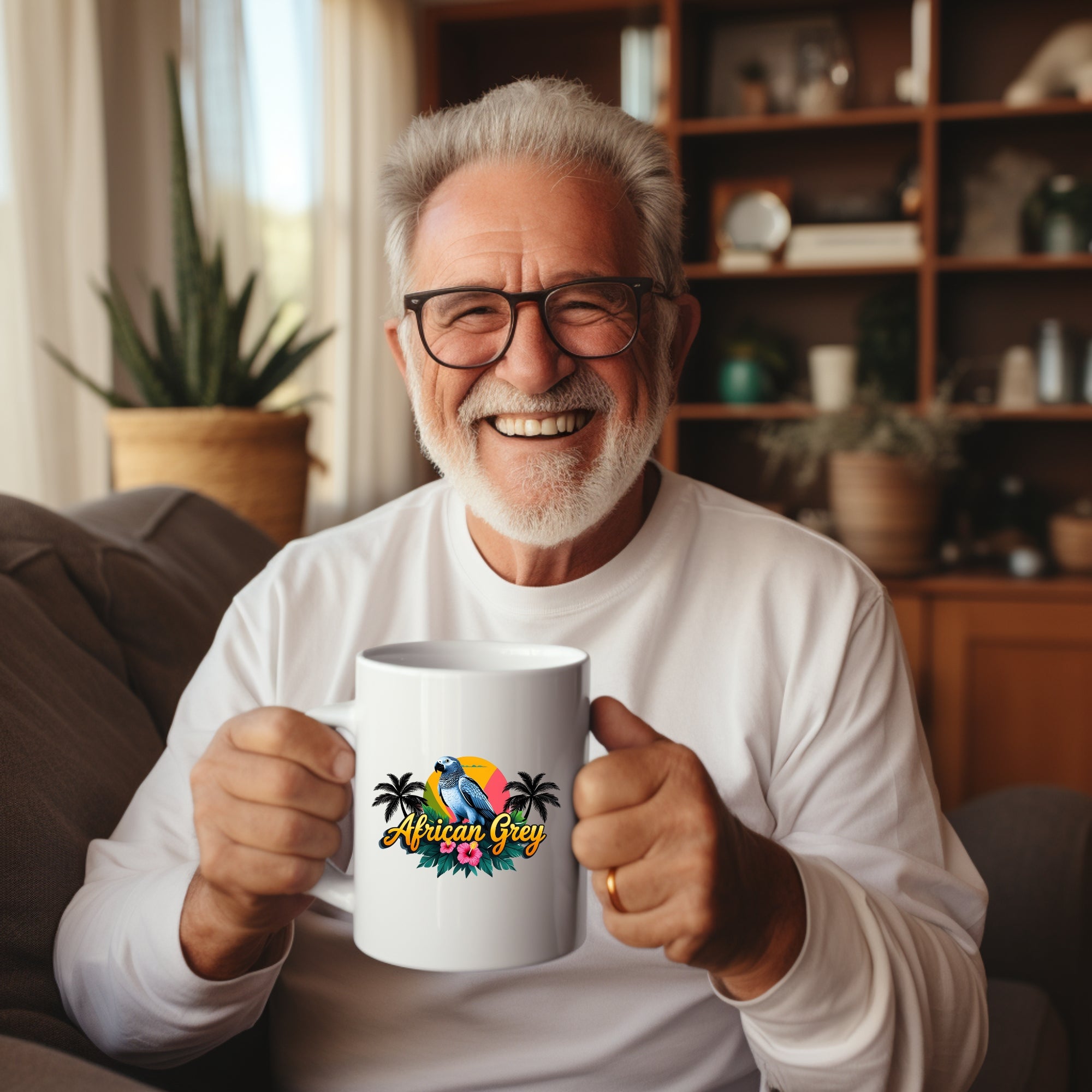 African Grey Mug