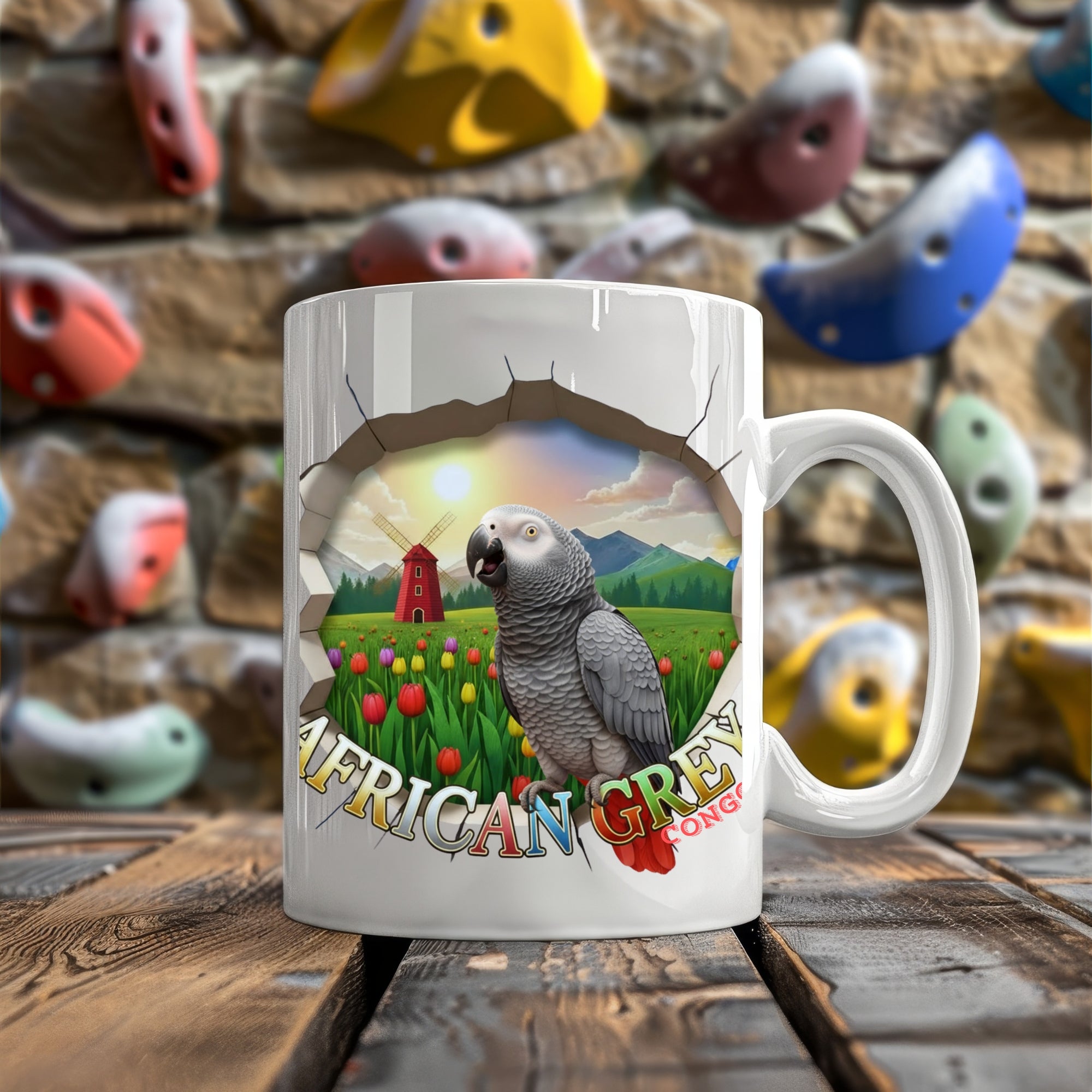African Grey Congo Mug