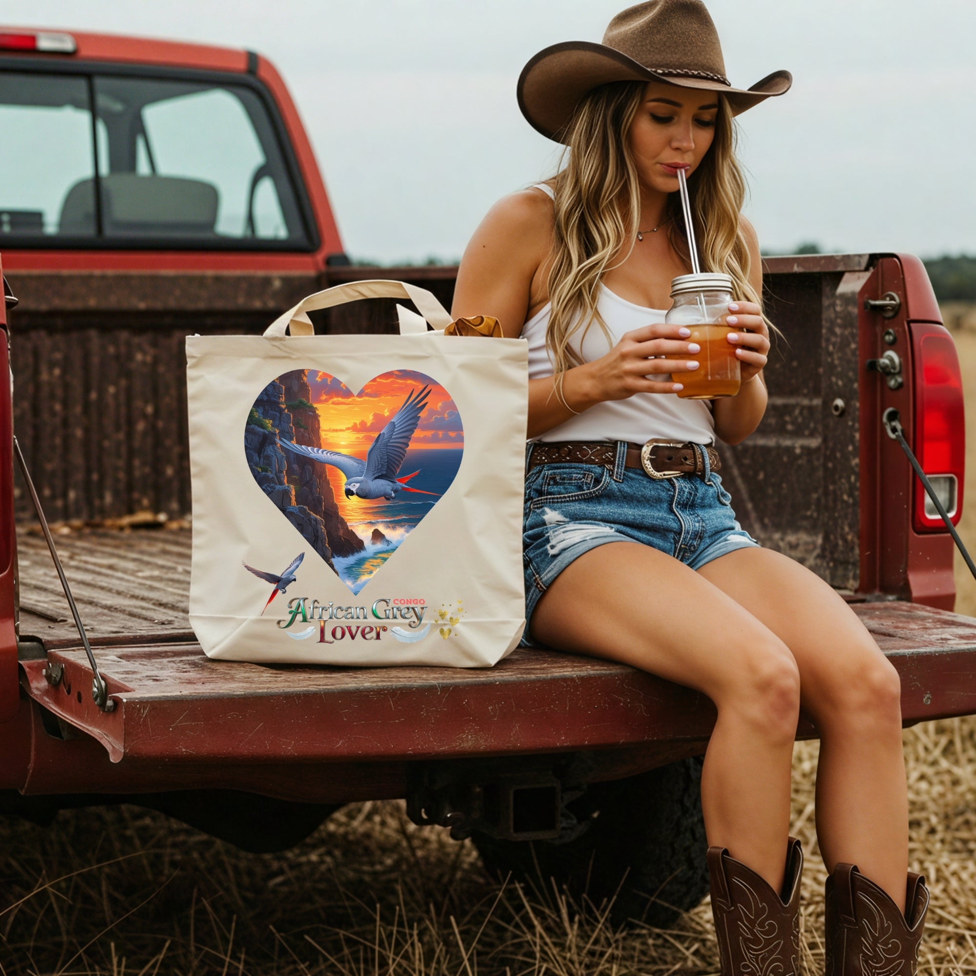 African Grey Lover Tote Bag
