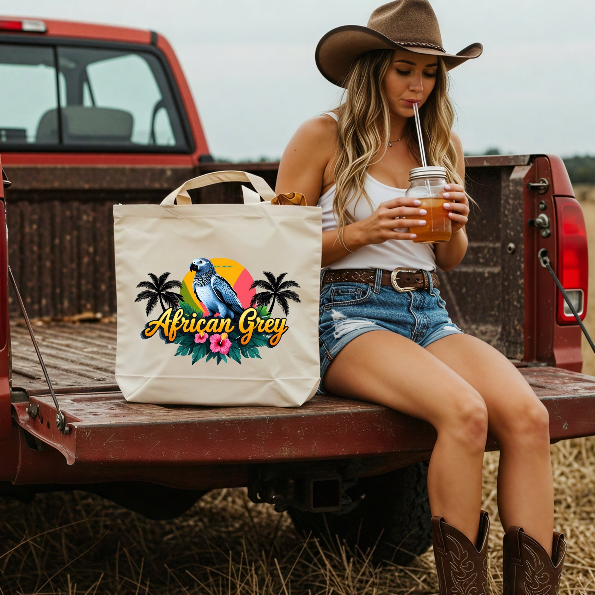 African Grey Congo Tote Bag