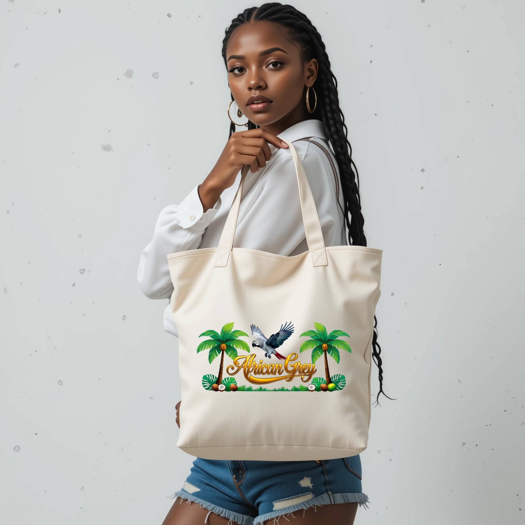 African Grey Tote Bag