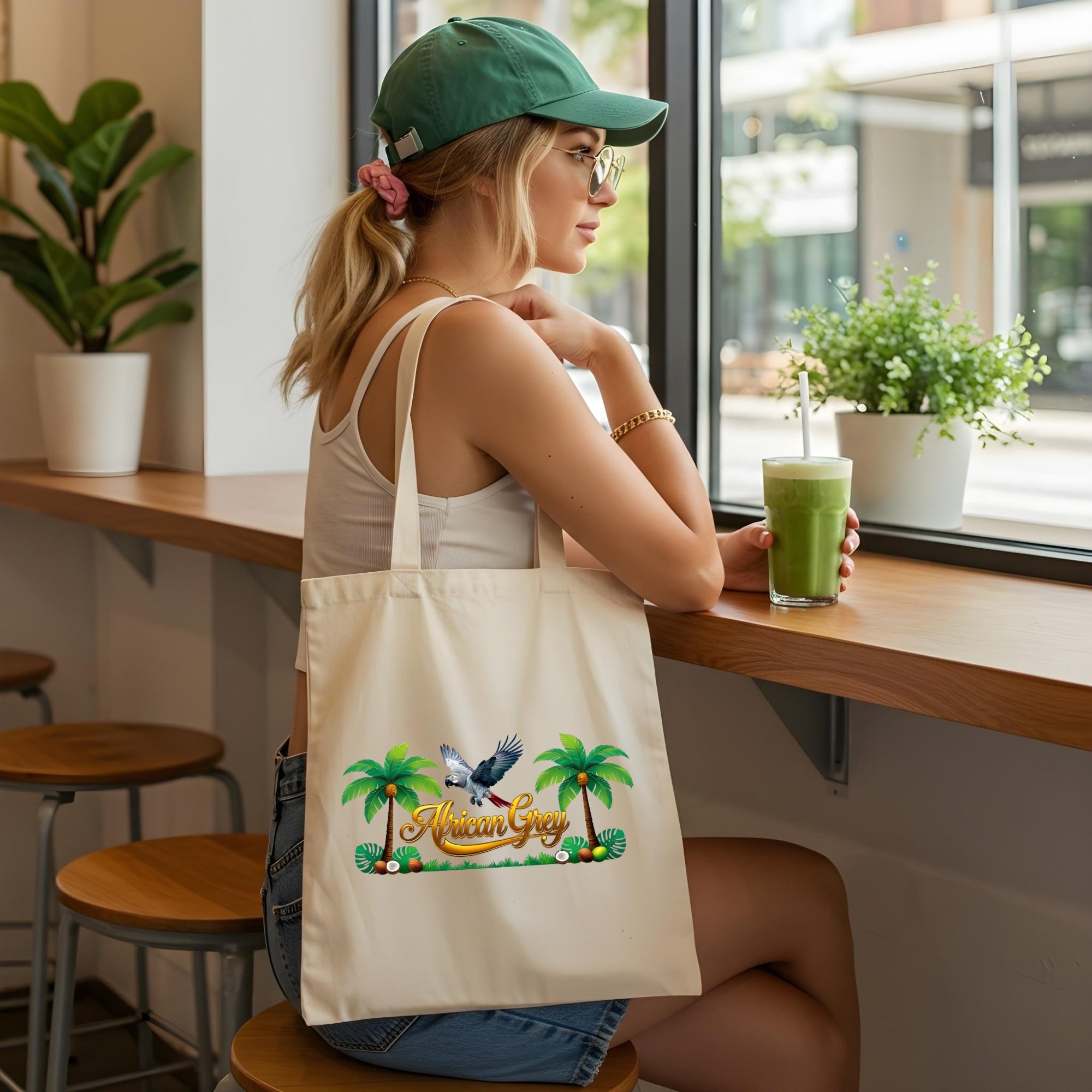 African Grey Tote Bag
