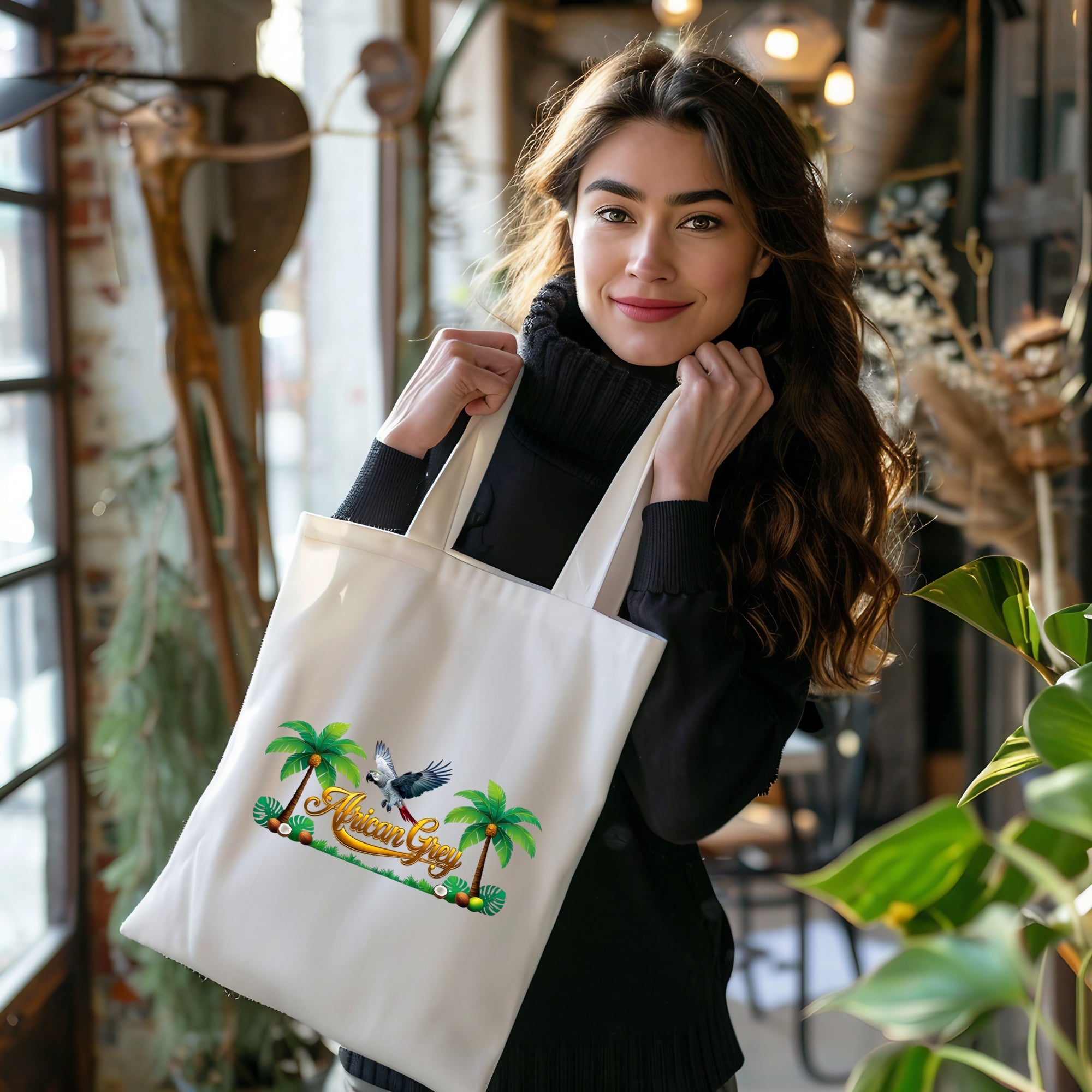 African Grey Tote Bag