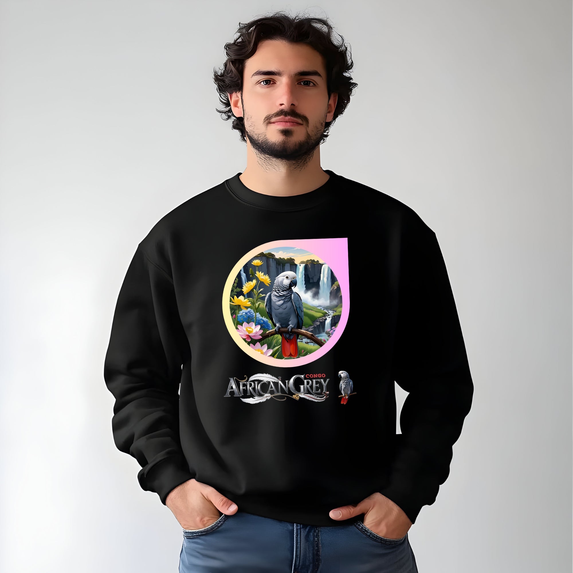 African Grey Congo Sweatshirt