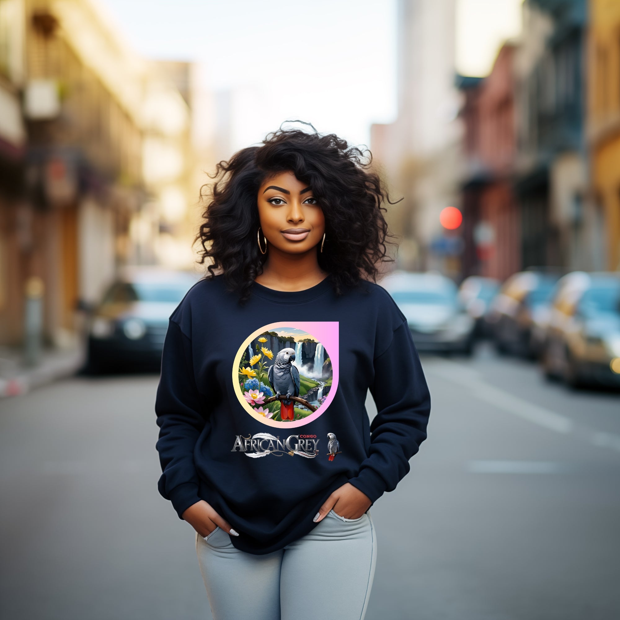 African Grey Congo Sweatshirt
