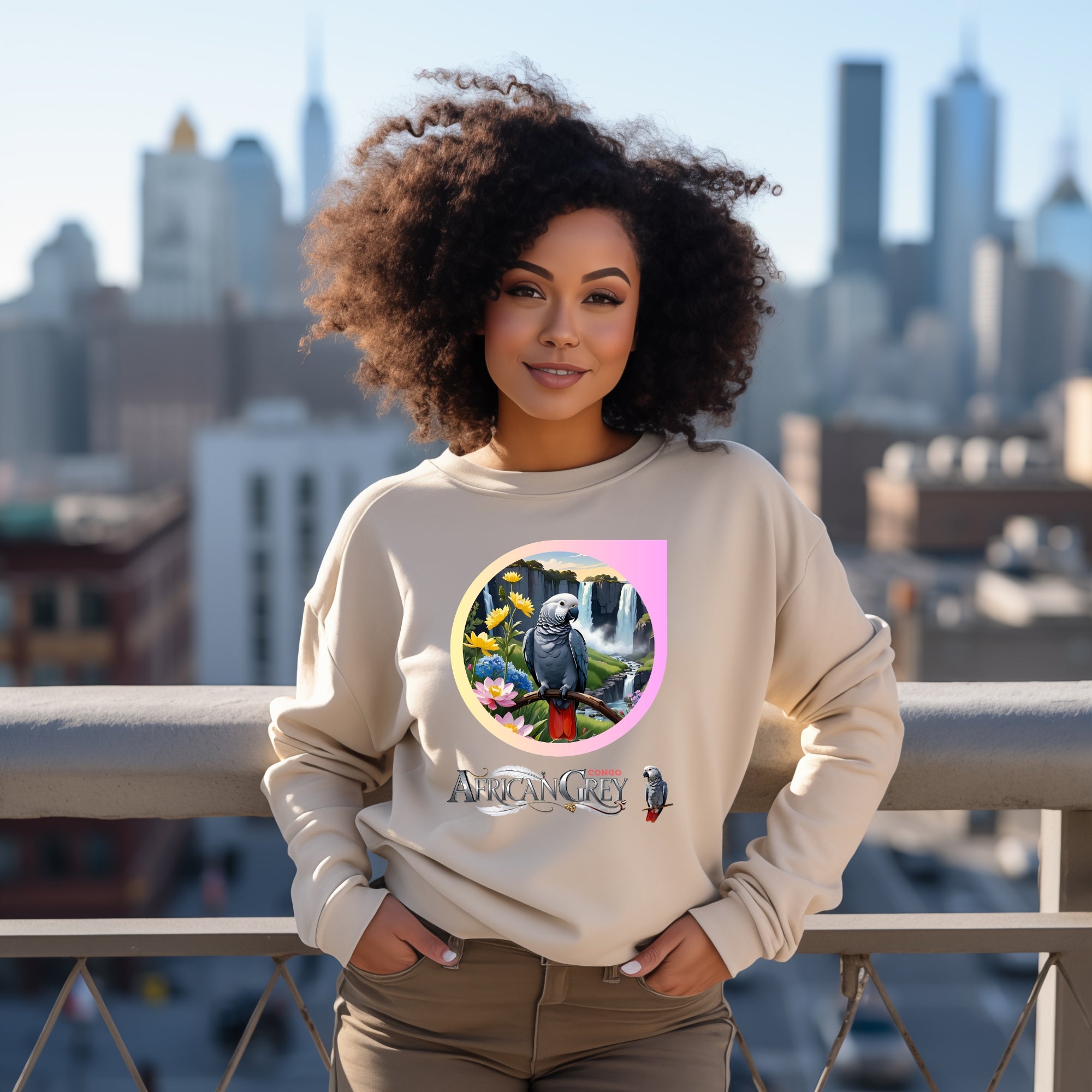 African Grey Congo Sweatshirt