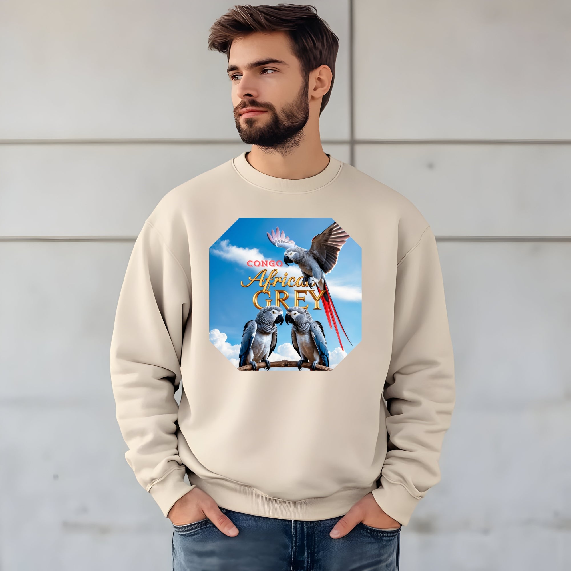 African Grey Congo Sweatshirt