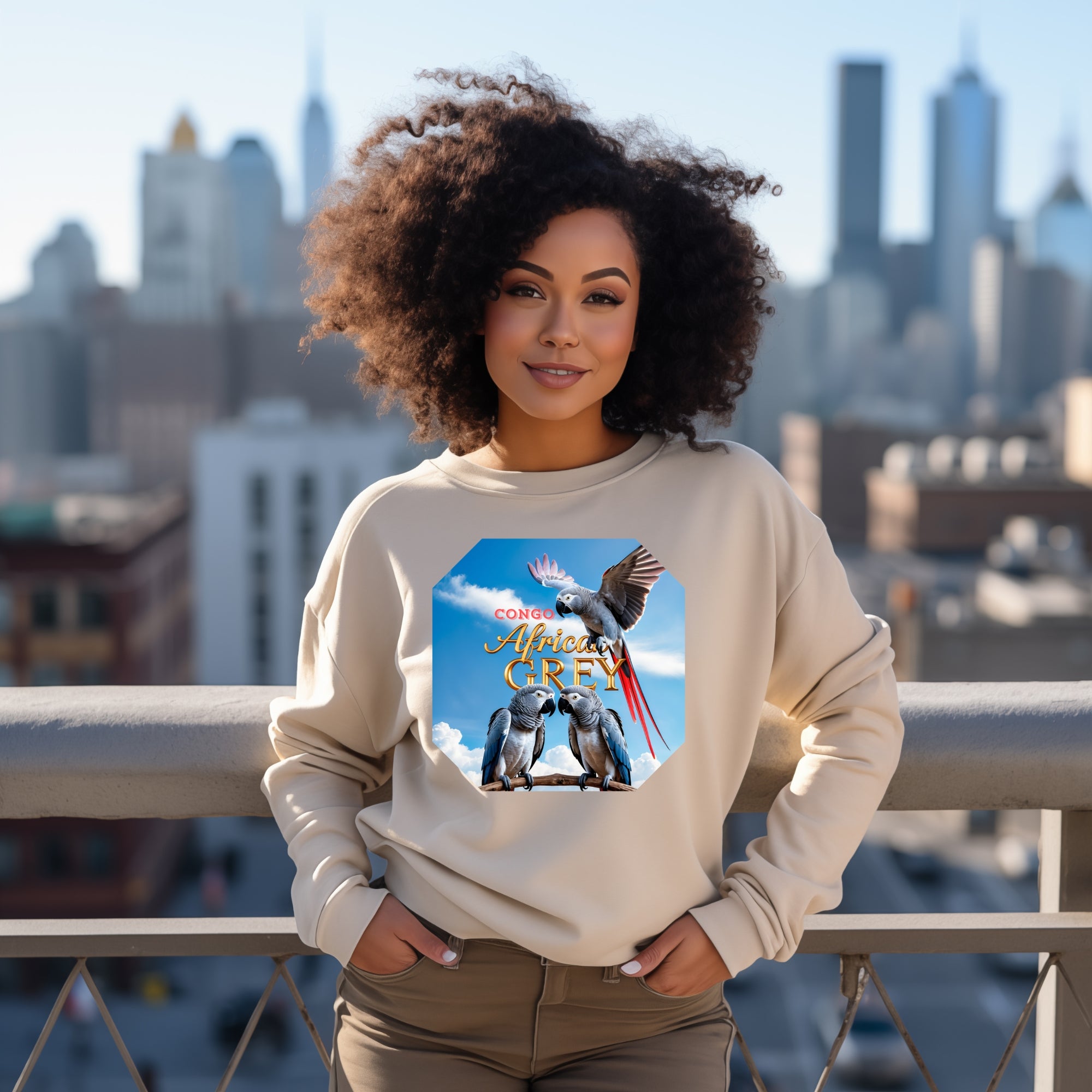 African Grey Congo Sweatshirt