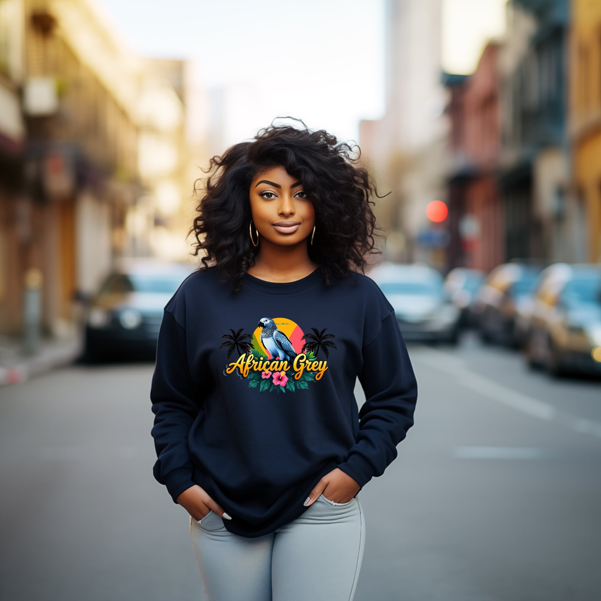 African Grey Sweatshirt