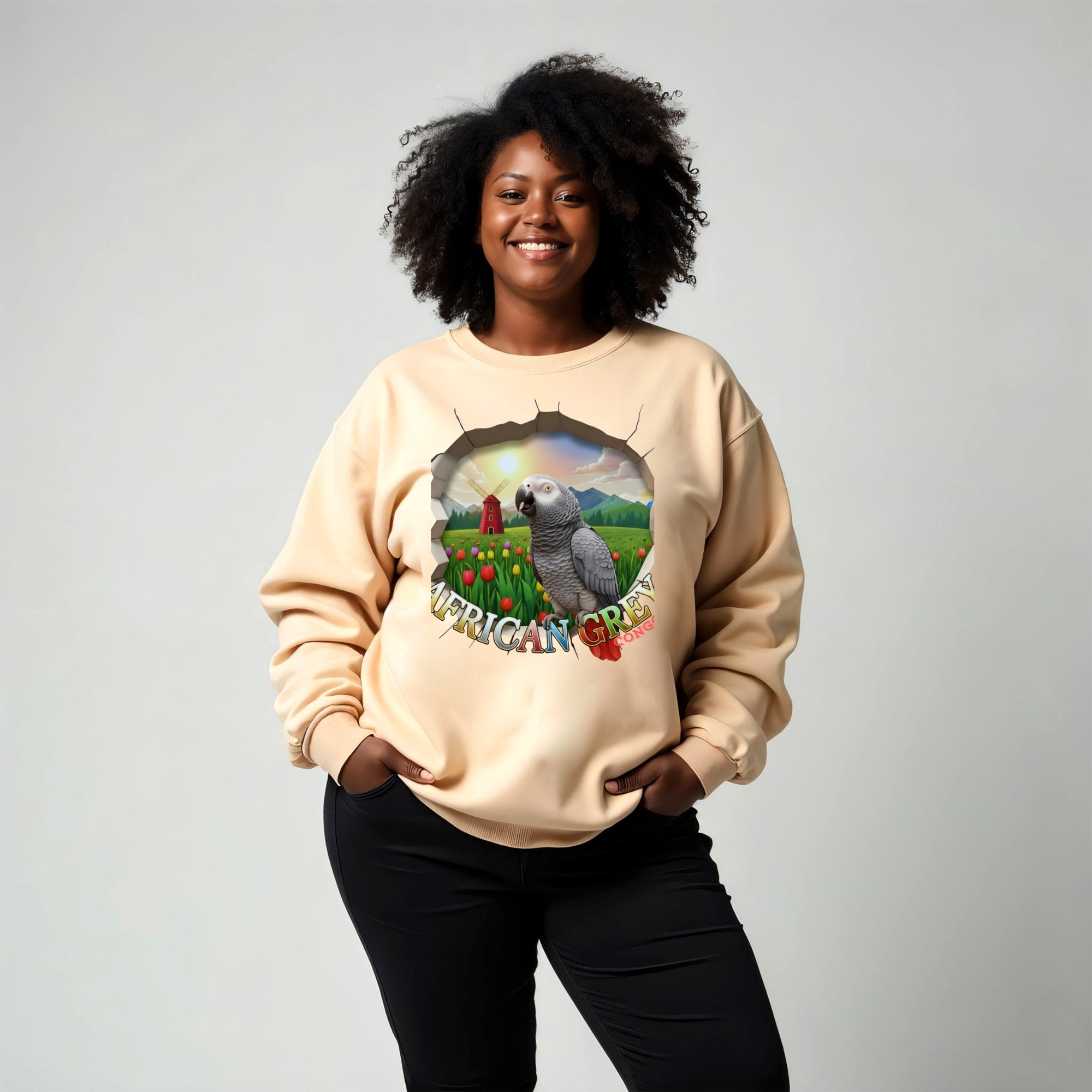 African Grey Congo Sweatshirt