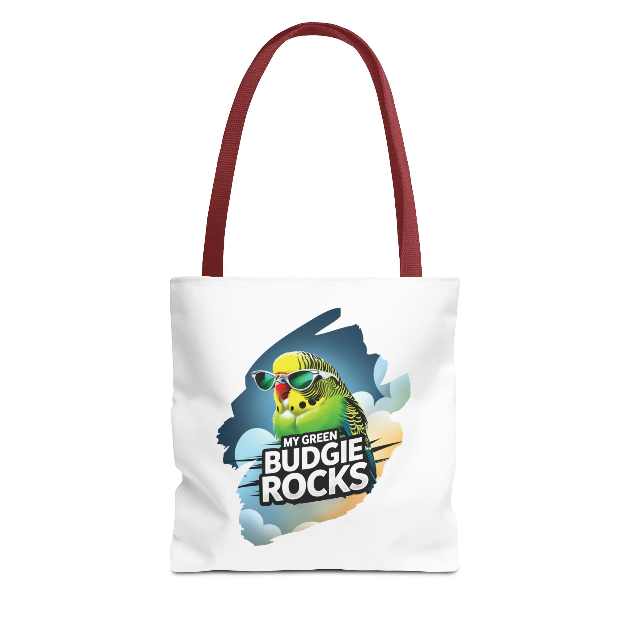 Green Budgie Rocks Tote Bag