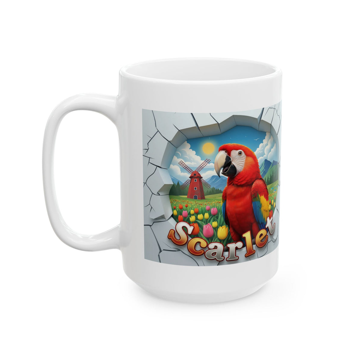 Scarlet Meadow Scenic Mug