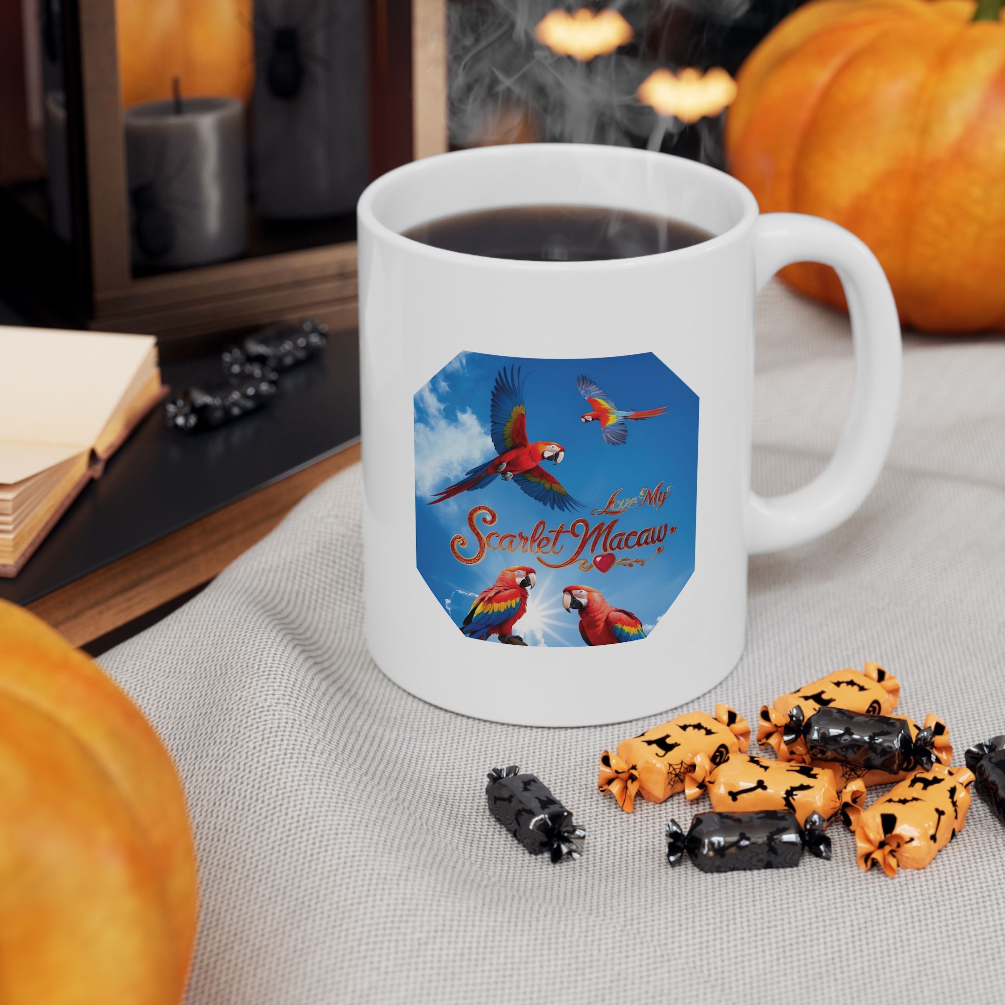 Love My Scarlet Macaw Sky Mug