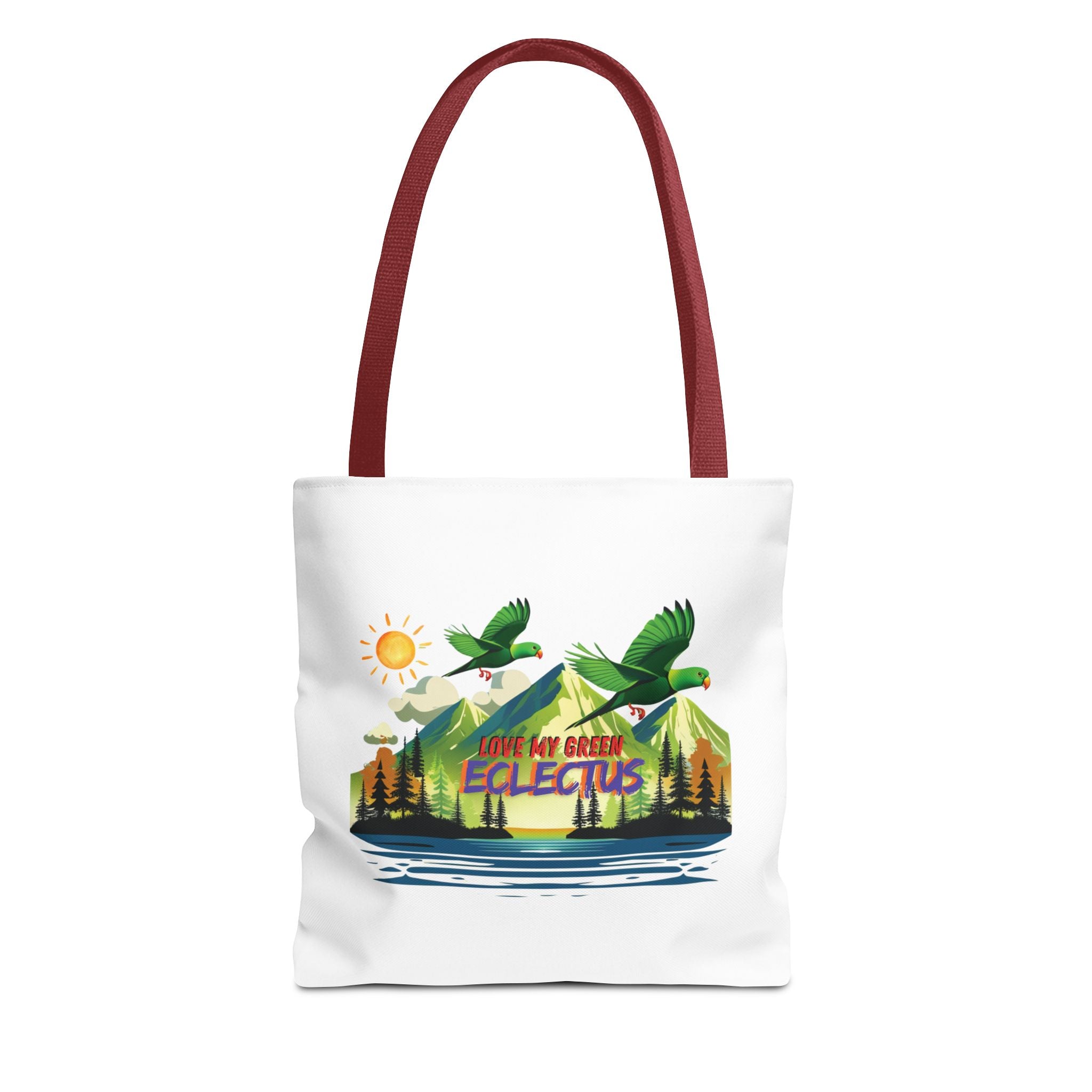 Green Eclectus Tote Bag