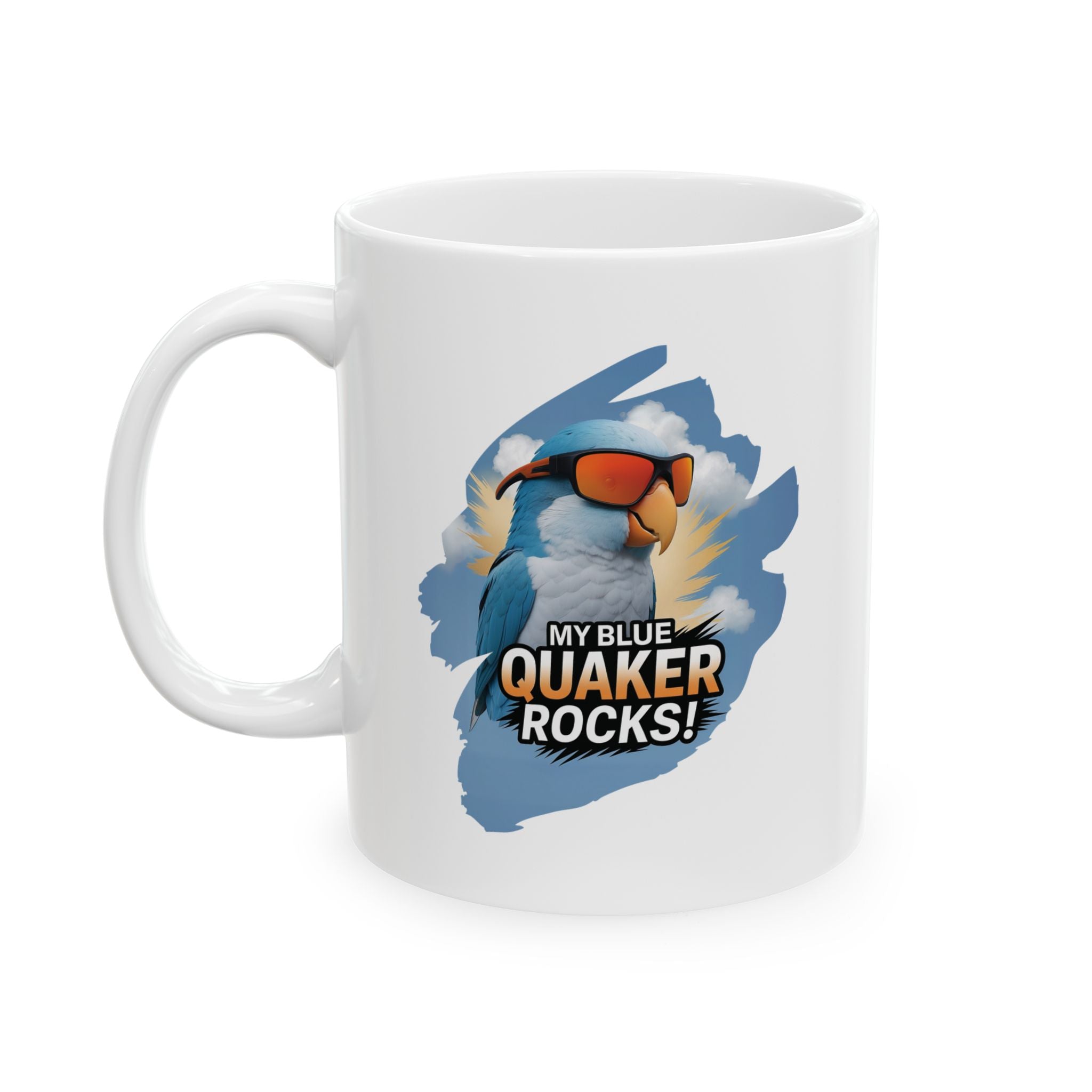 Blue Quaker Rocks Mug