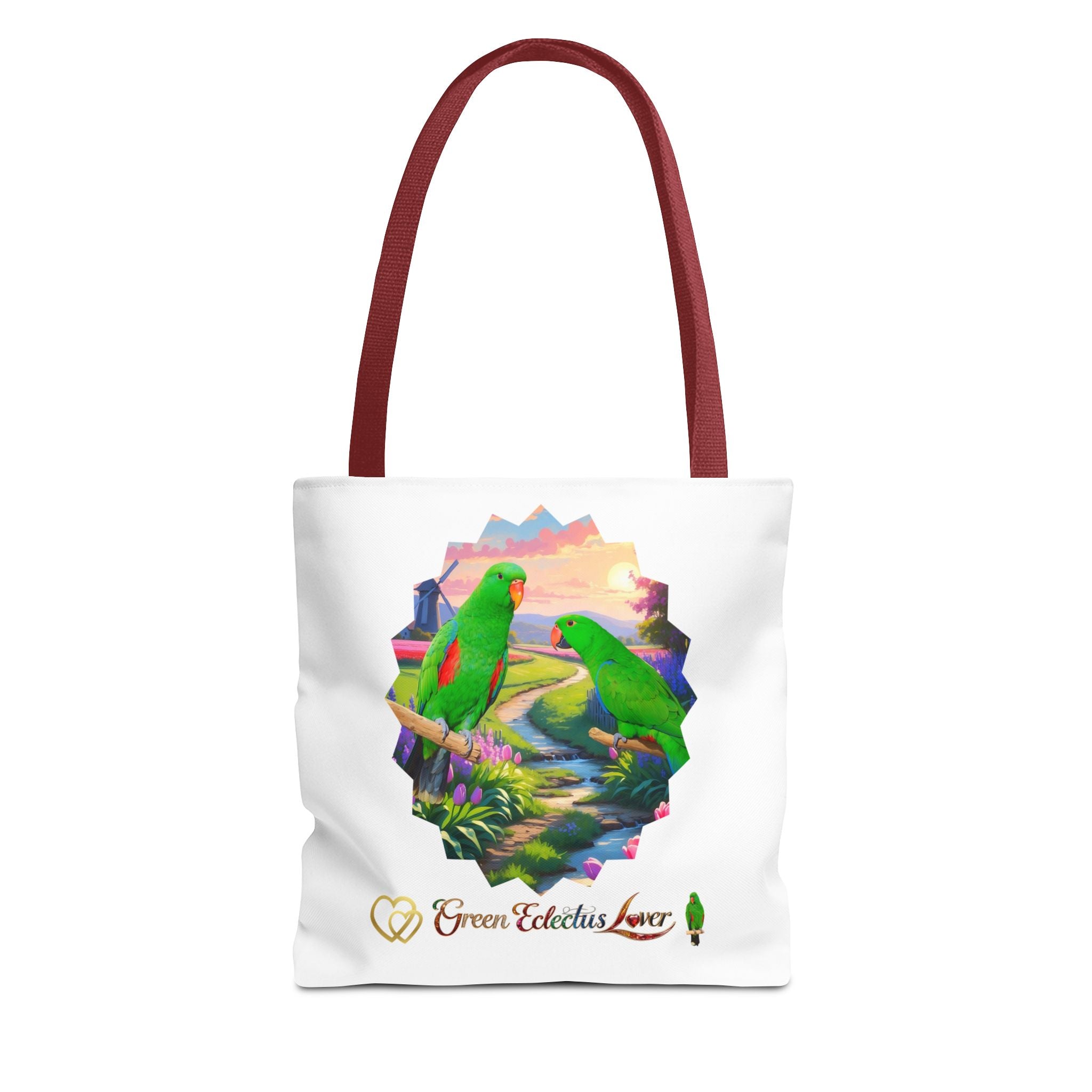 Green Eclectus Tote Bag