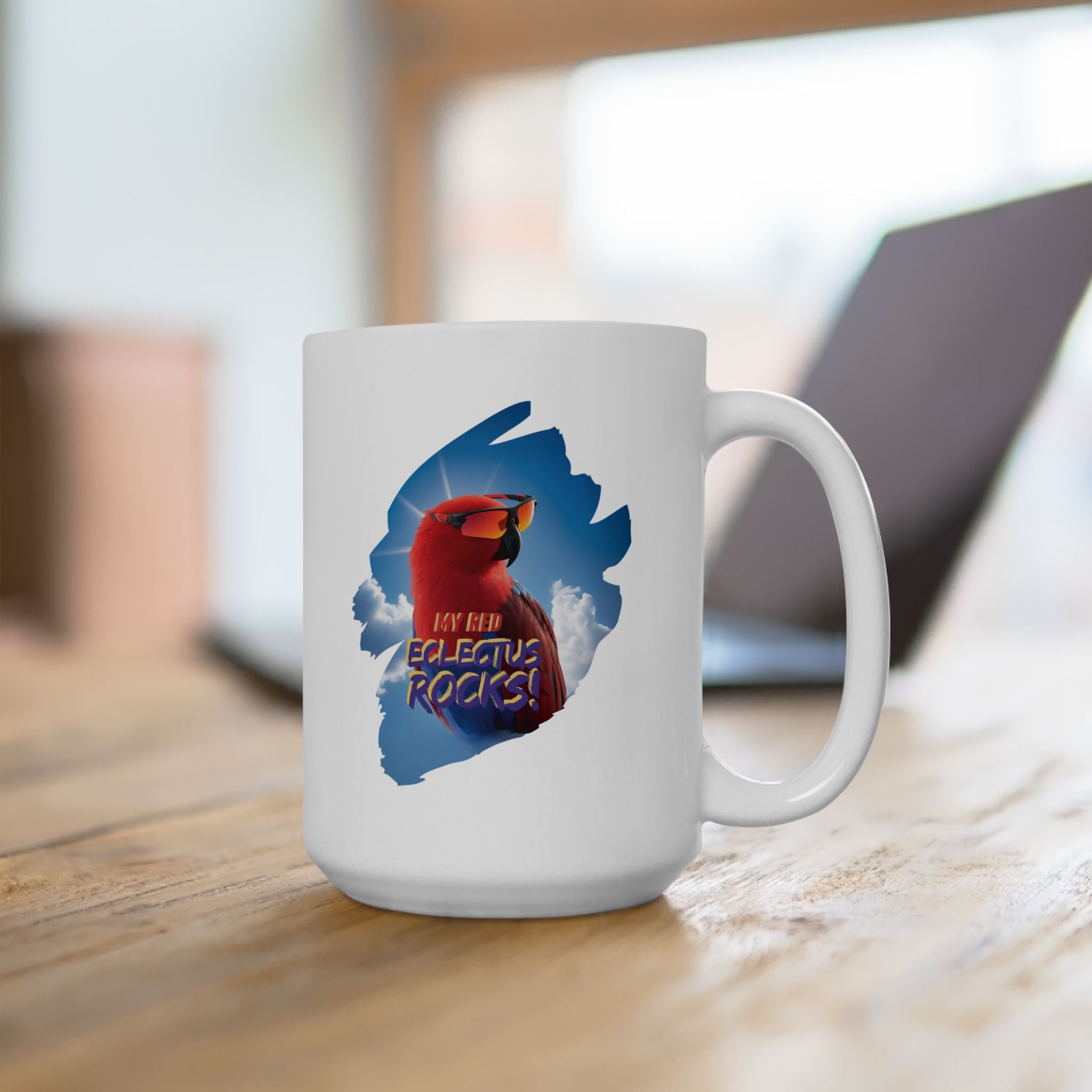 My Red Eclectus Rocks Sunglasses Mug