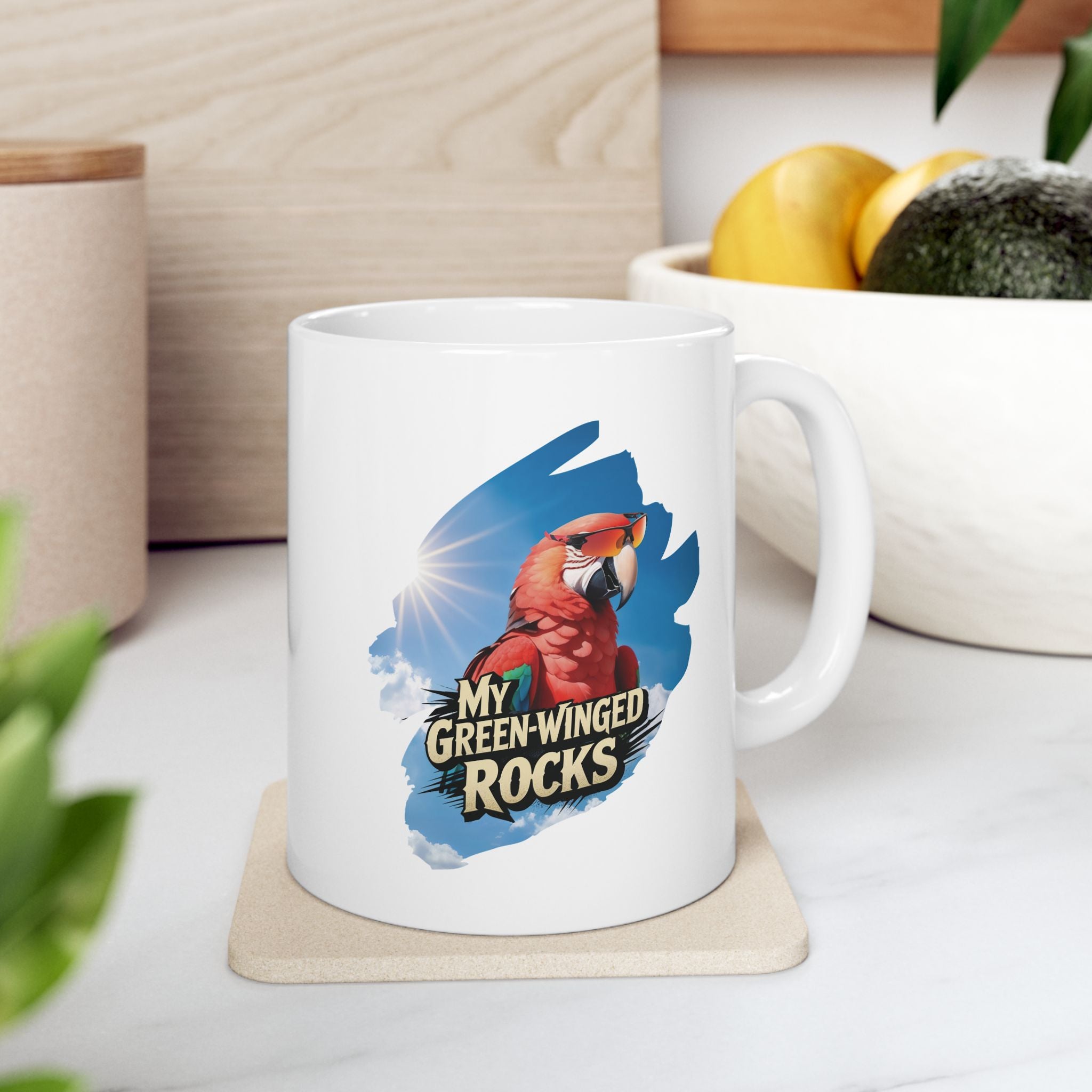 My Green-Winged Macaw Rocks Mug