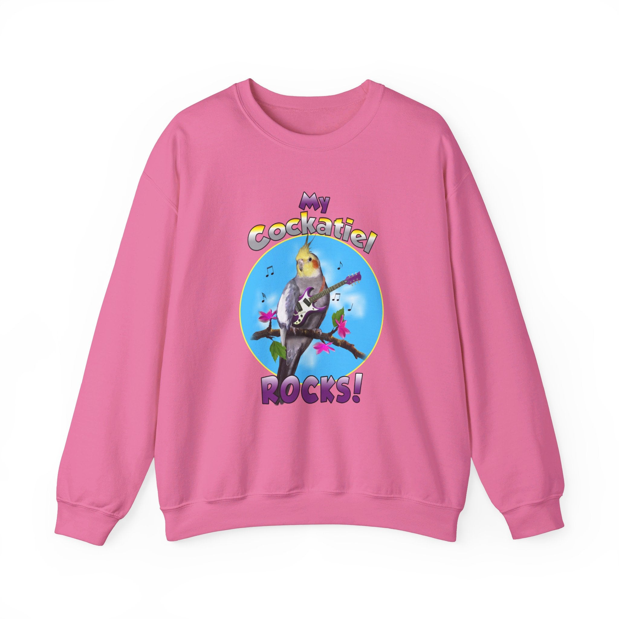 My Cockatiel Rocks Guitar Sweatshirt