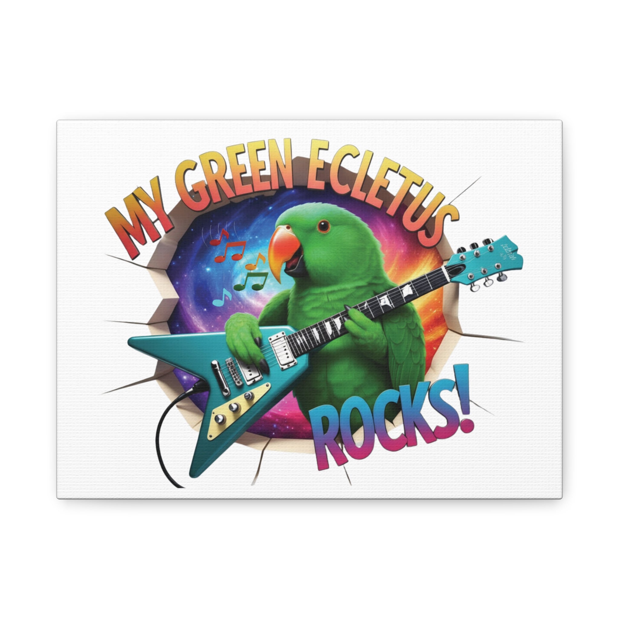 Green Eclectus Rocks Wall Hanging