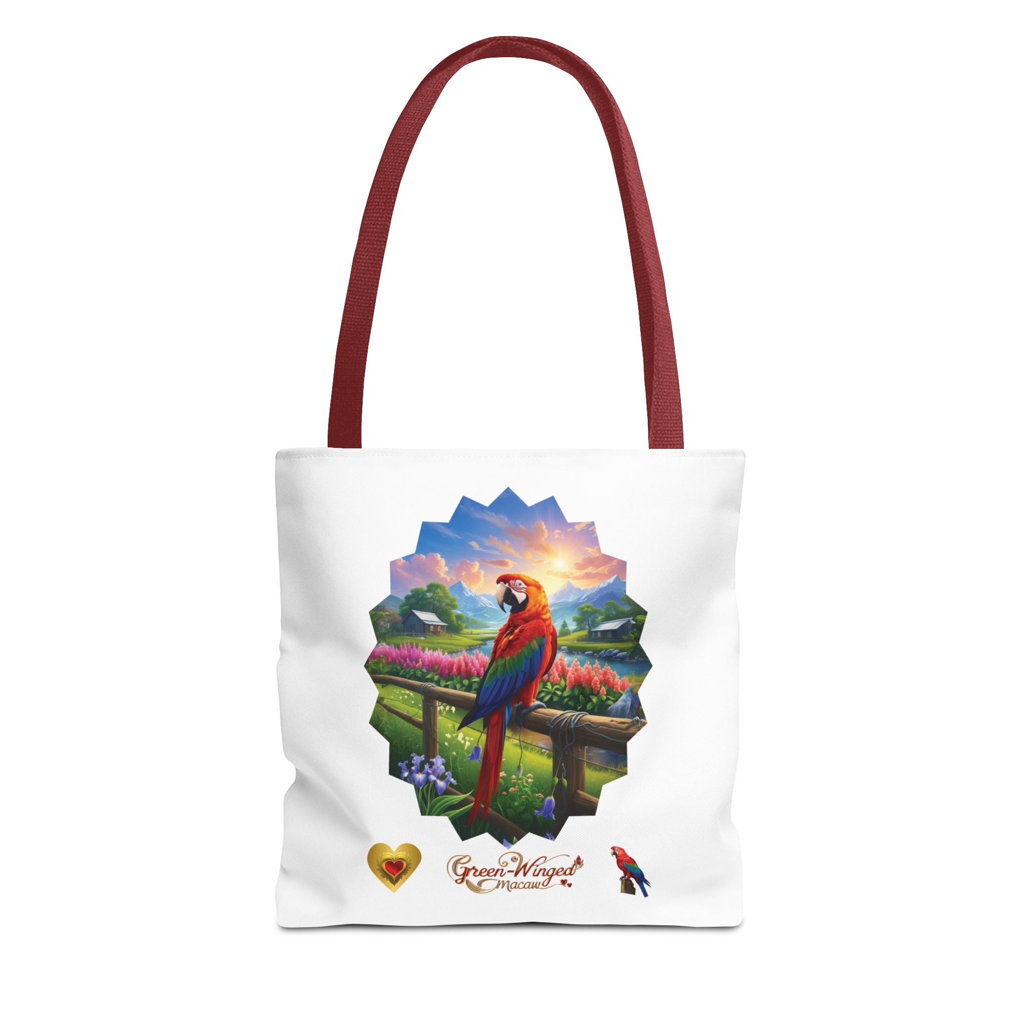 Green Winged Macaw Nature Tote Bag