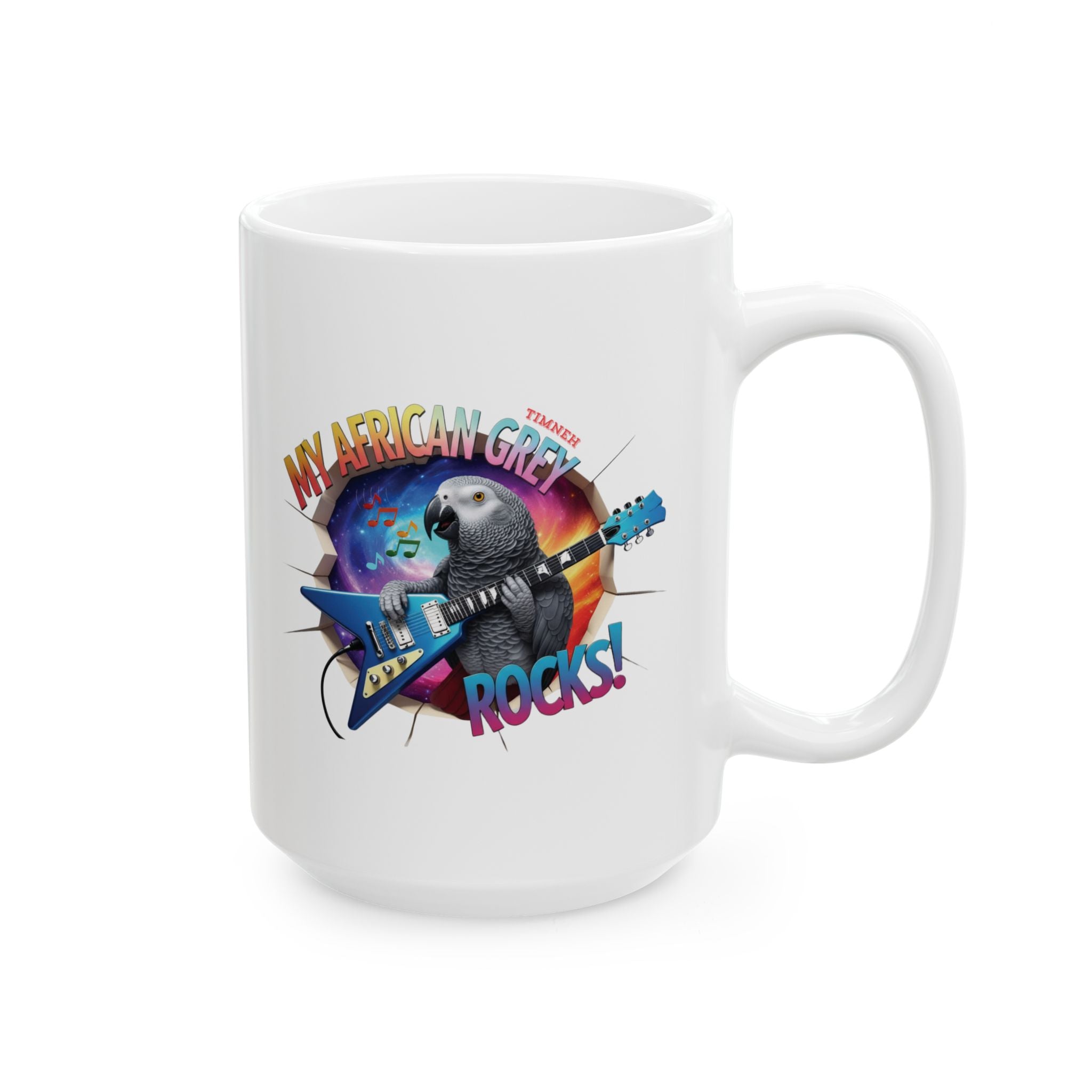 African Grey Timneh Rocks Mug