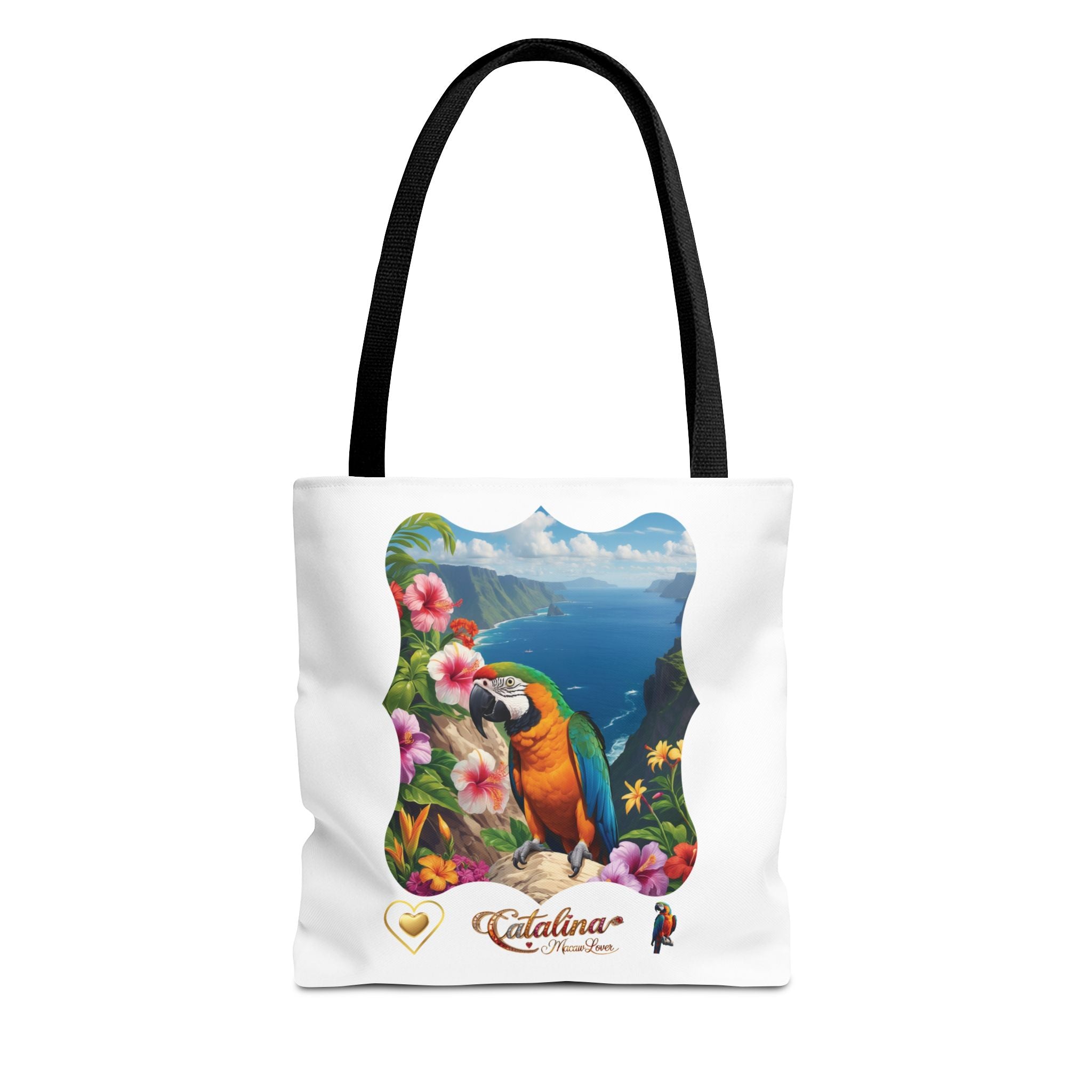 Catalina Macaw Lover Floral Tote Bag