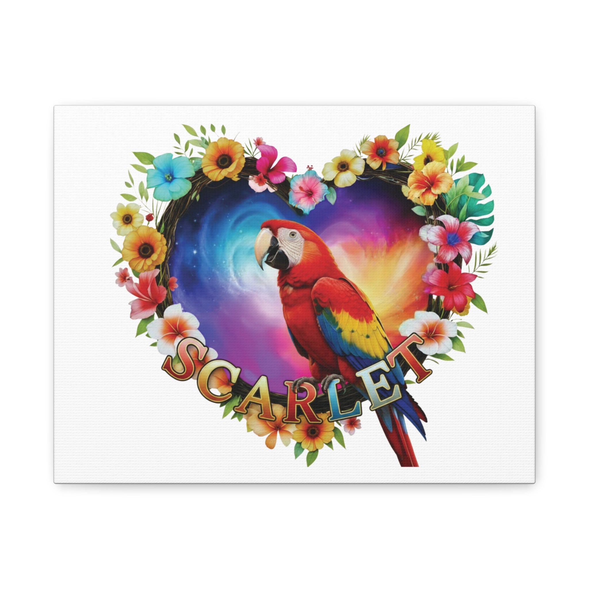 Red Scarlet Parrot Wall-Hanging