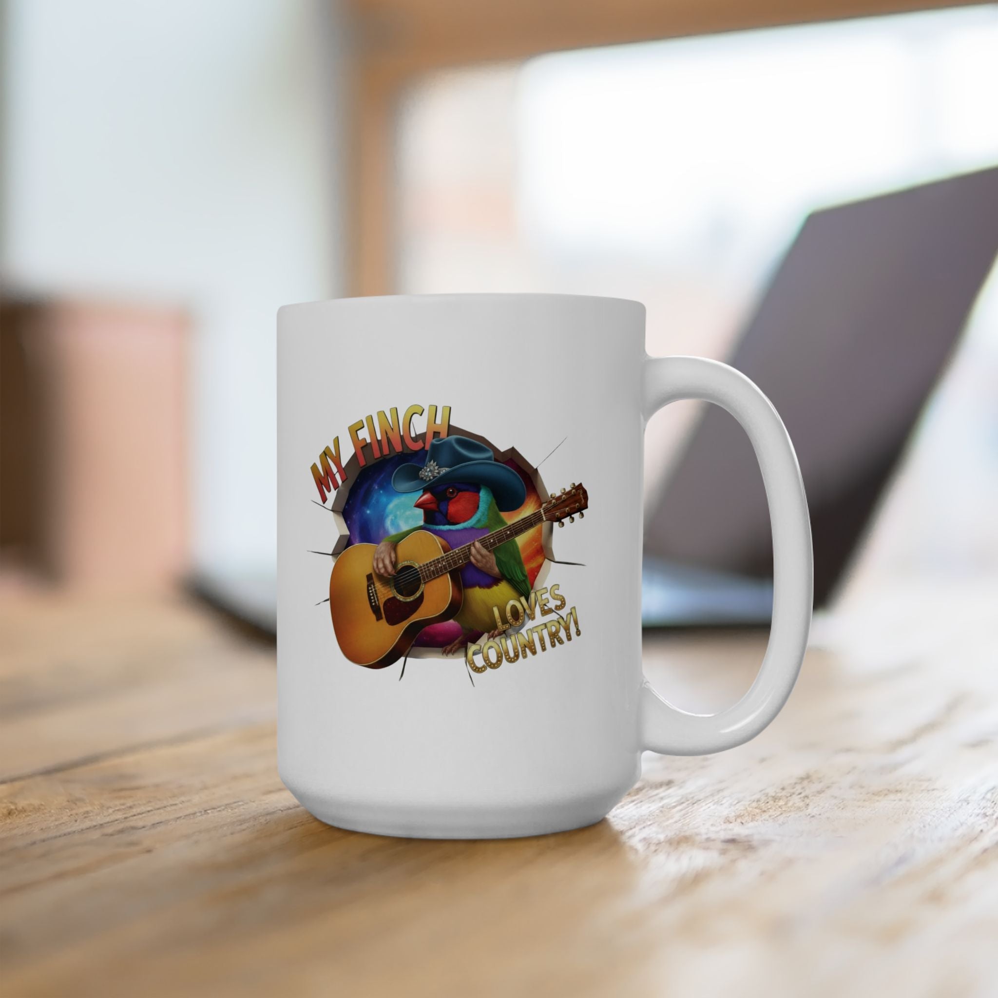 My Finch Loves Country Mug