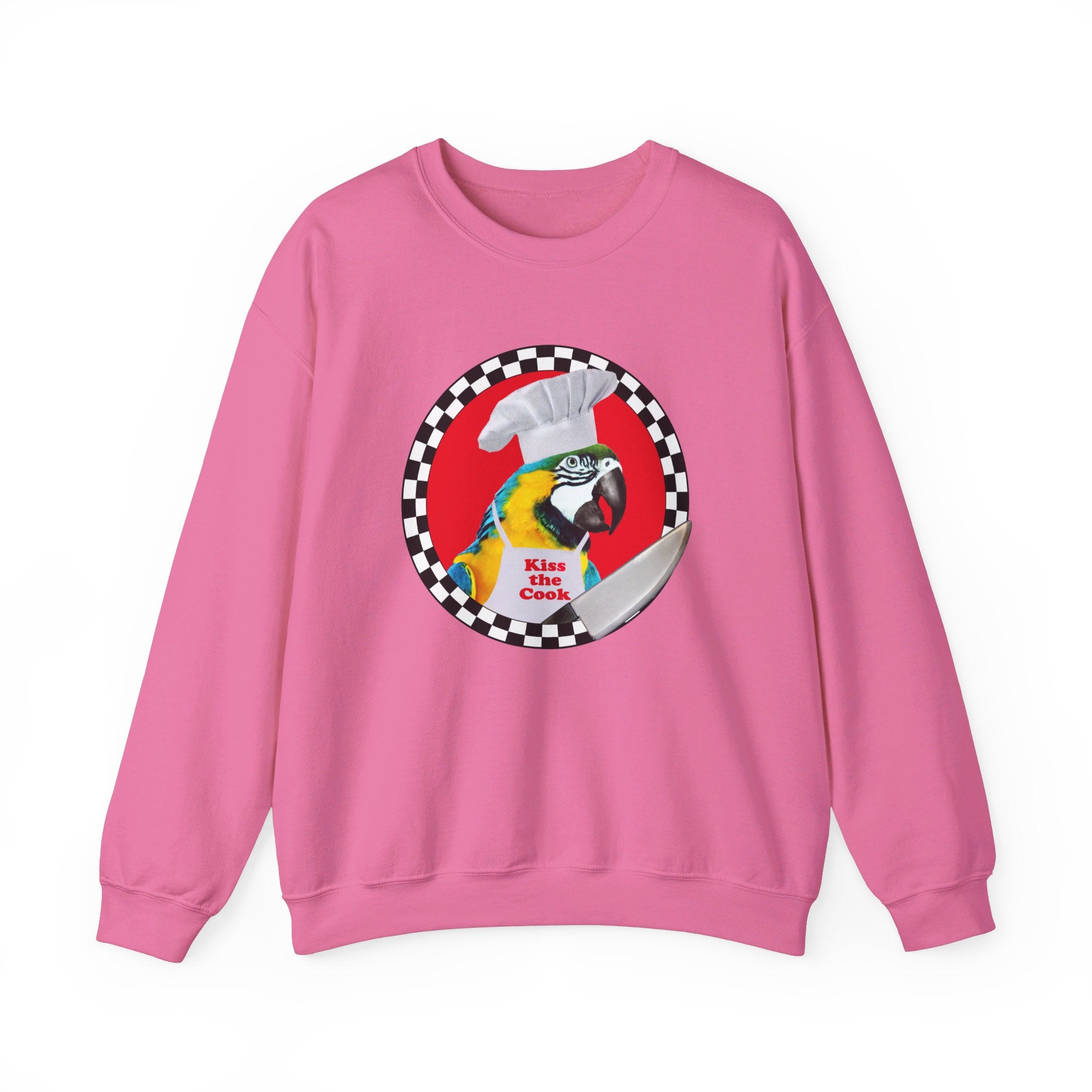 Kiss The Cook Blue And Gold Sweatshirt