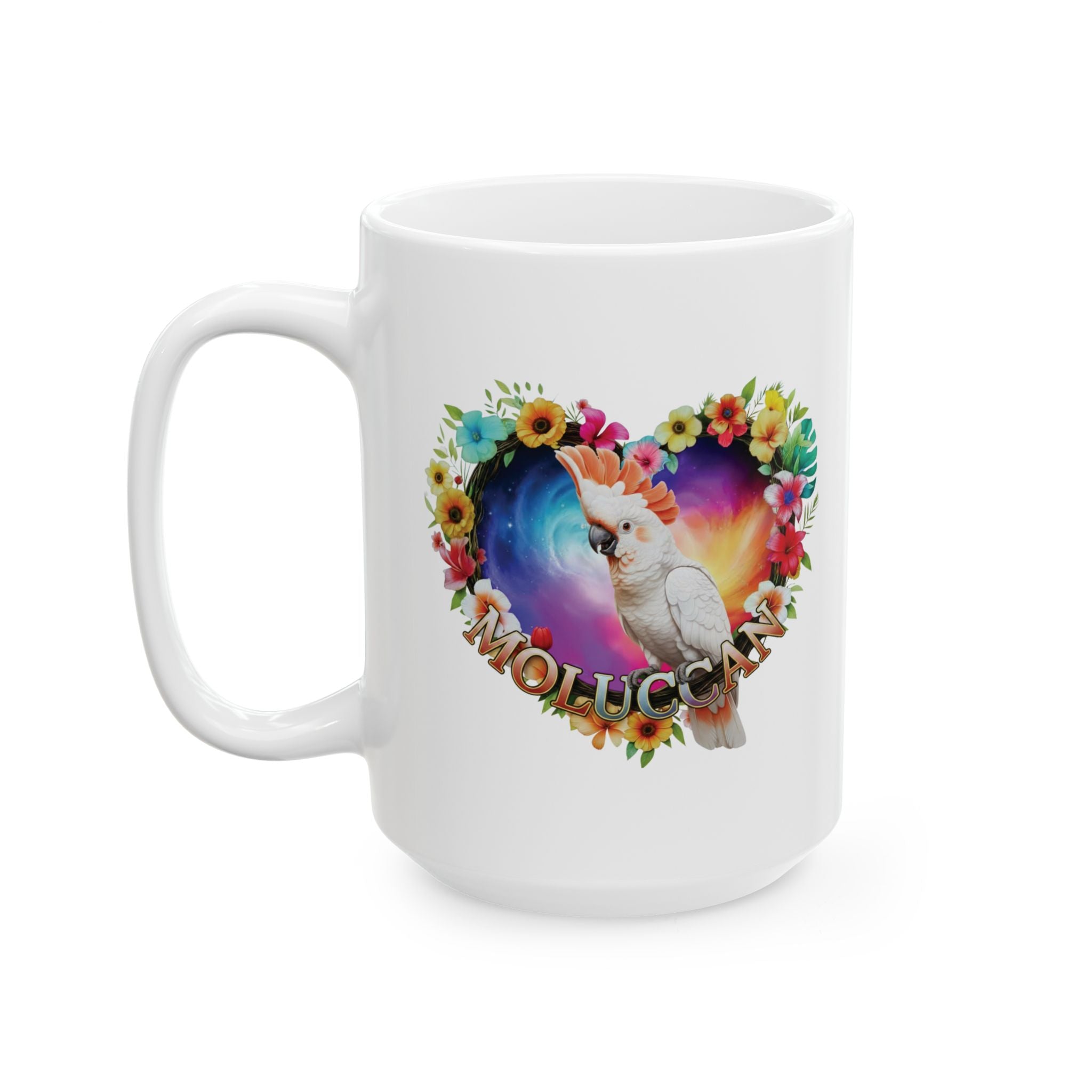Floral Moluccan Cockatoo Mug