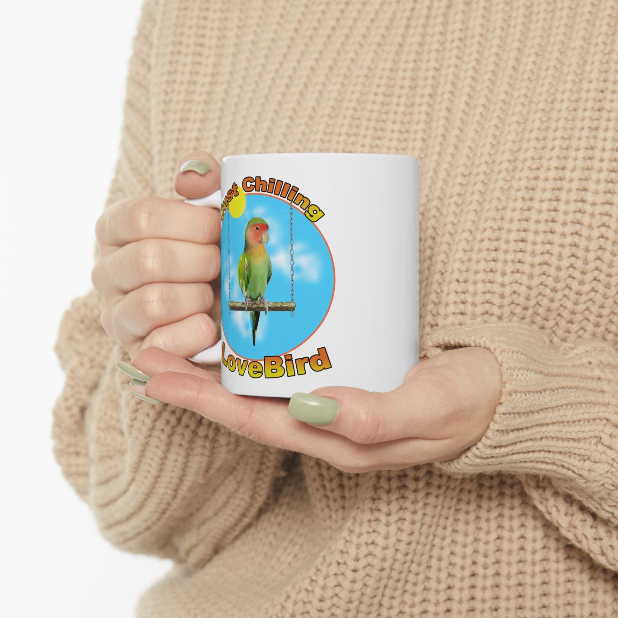 Just Chilling Swing Lovebird Mug