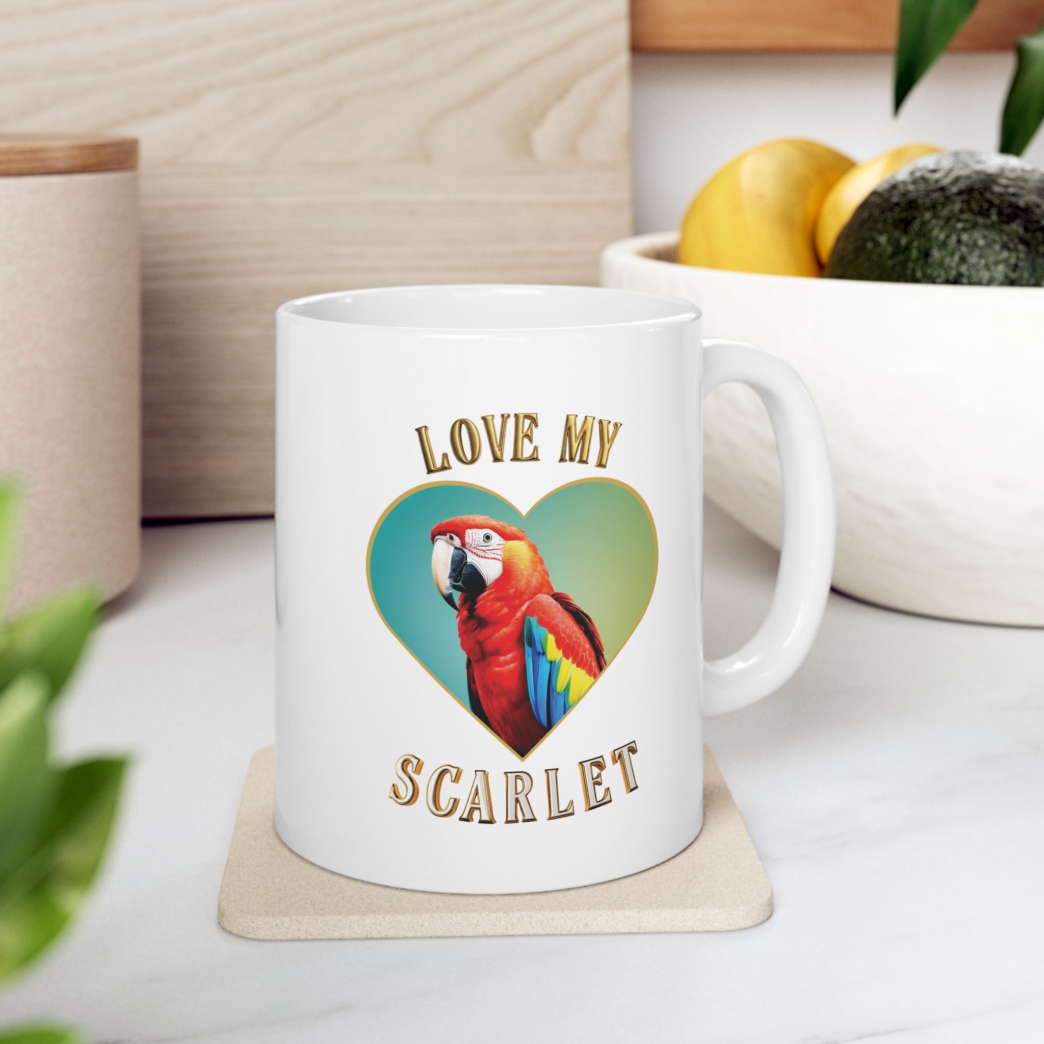 Love My Scarlet Macaw Mug