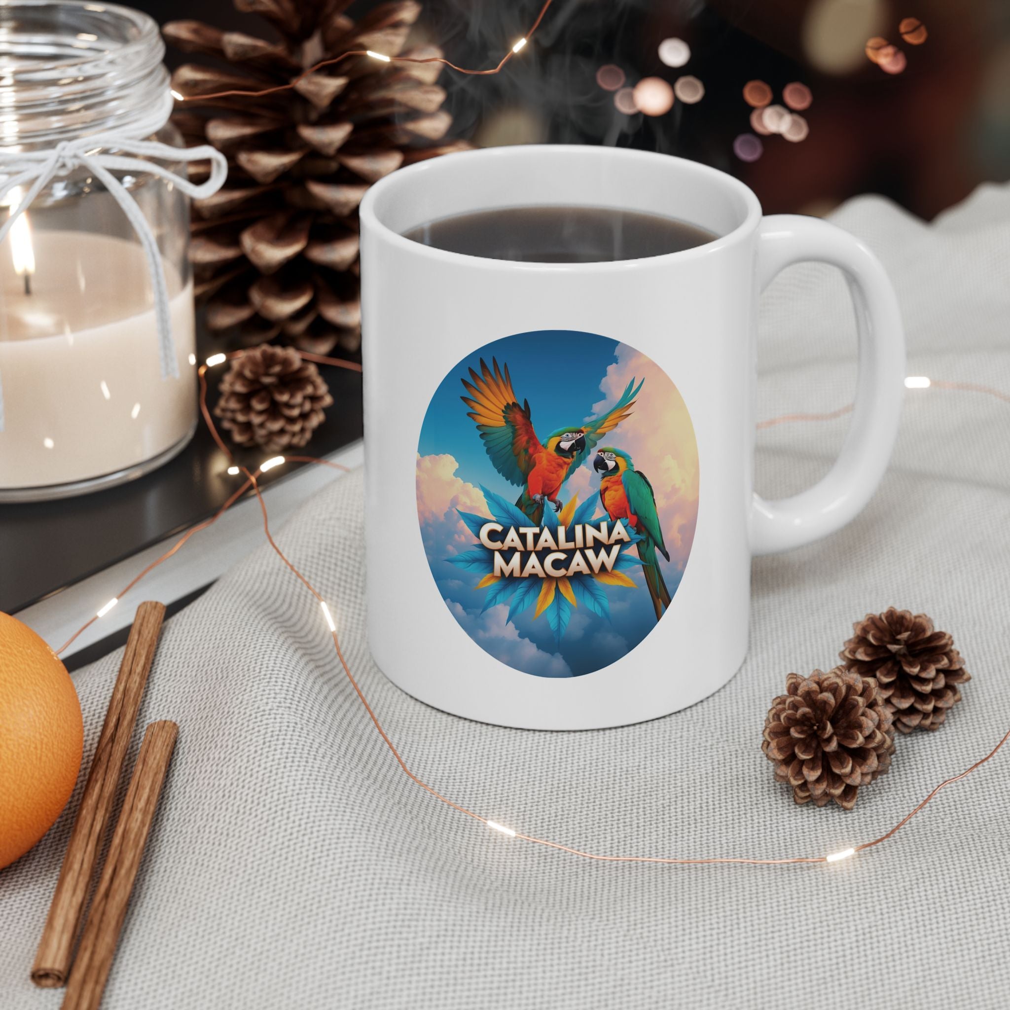 Flying Catalina Macaw Lover Mug