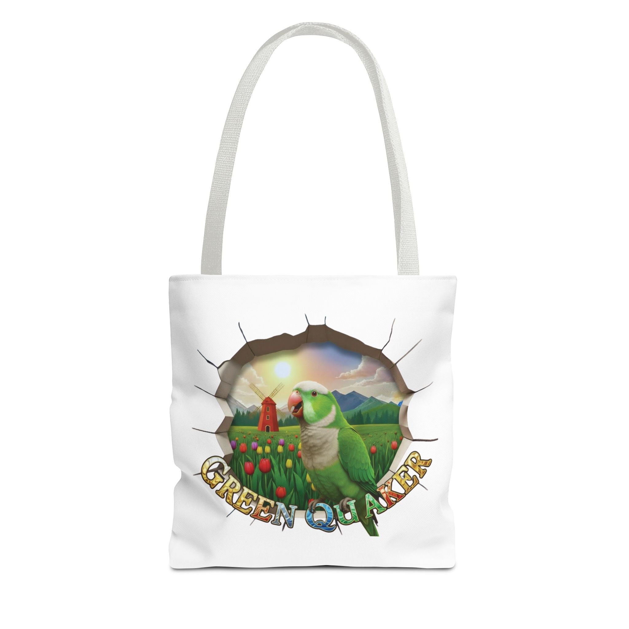 Green Quaker Floral Tote Bag