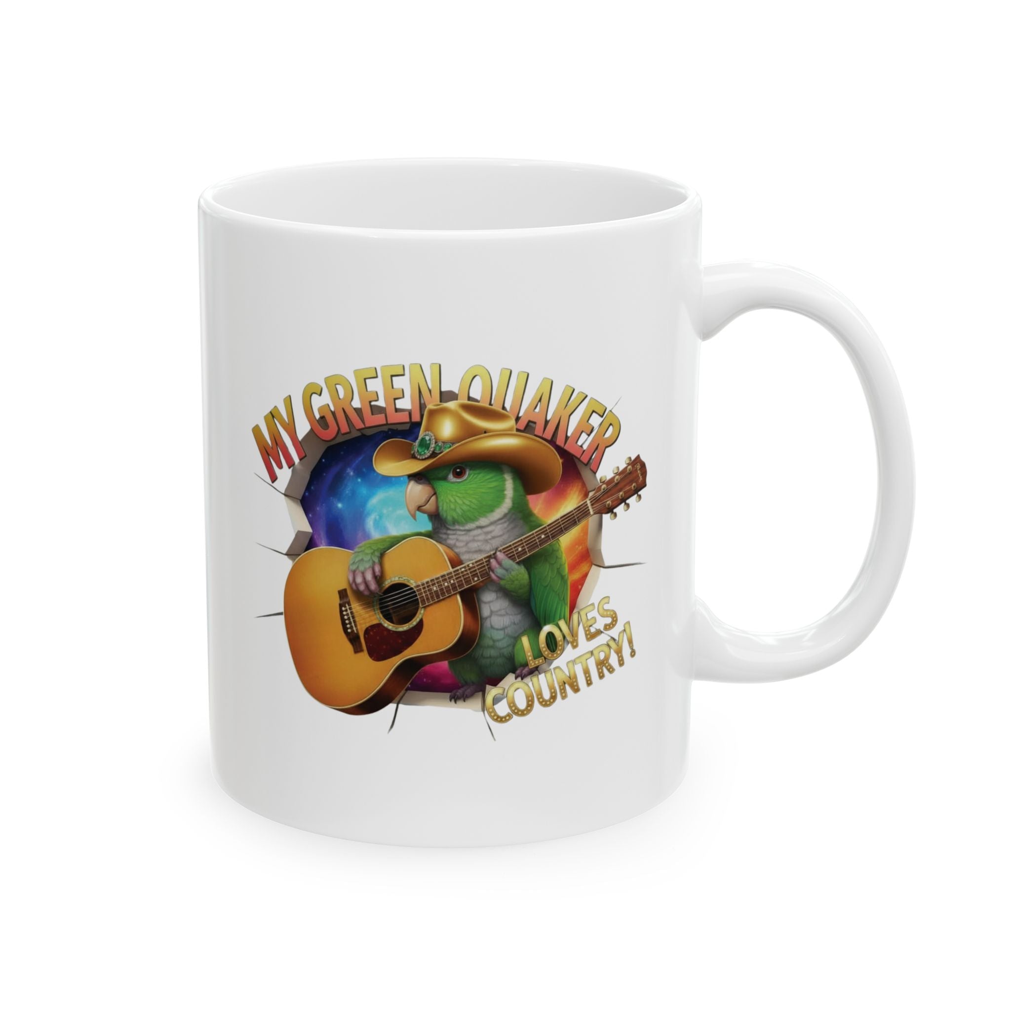 Green Quaker Loves Country Mug
