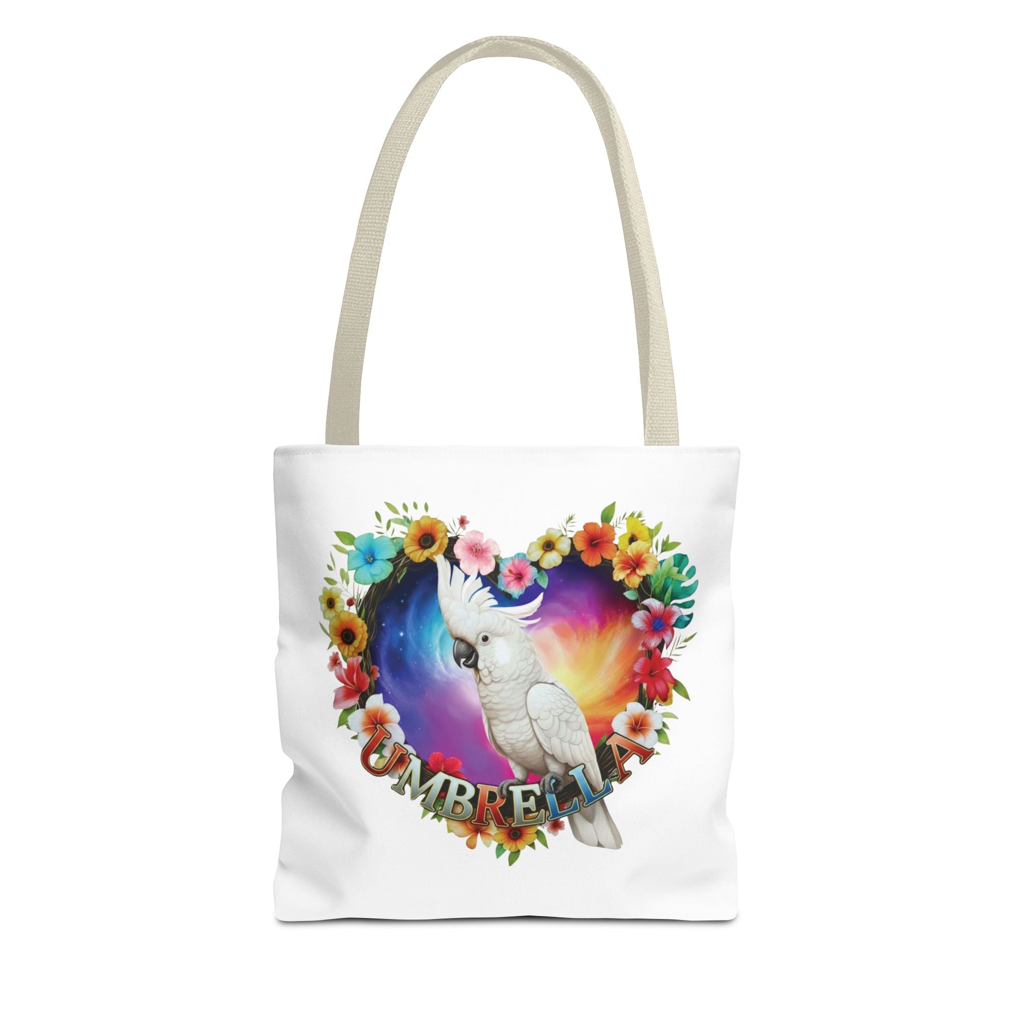 Colorful Umbrella Cockatoo Tote Bag