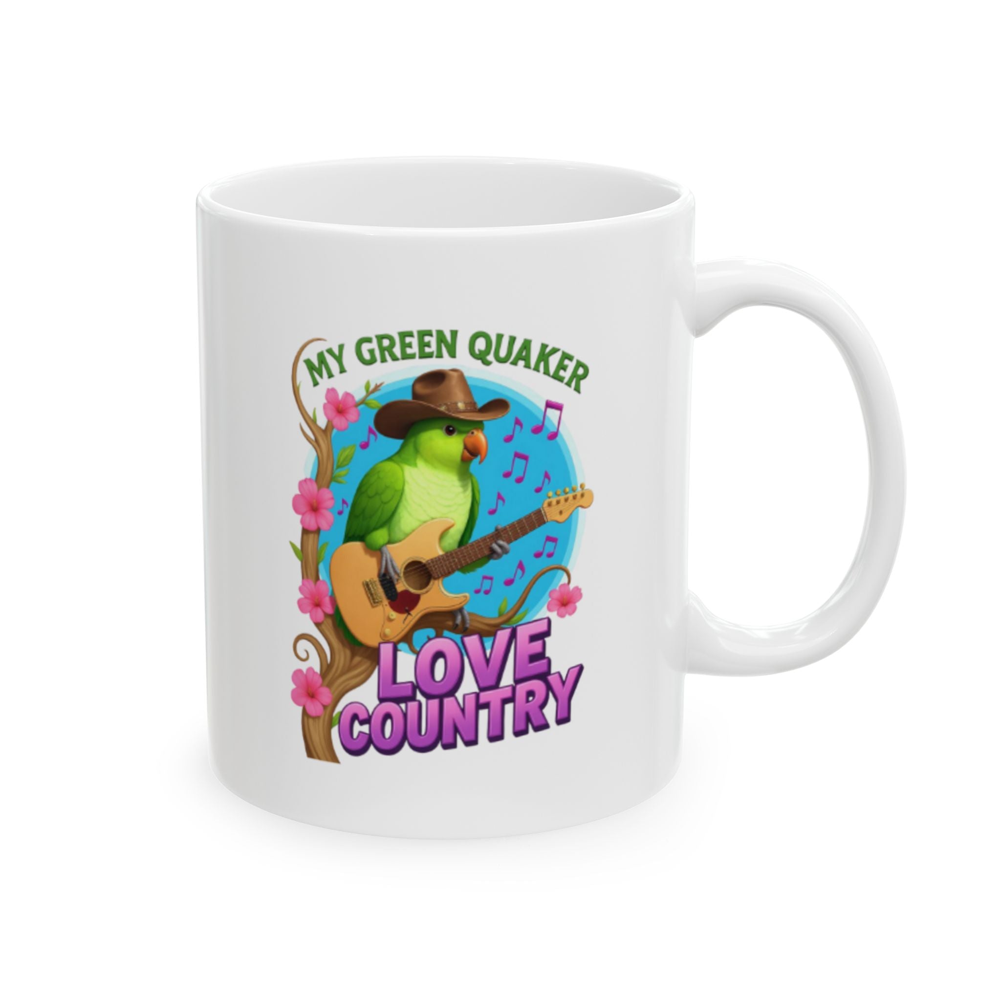 Green Quaker Love Country Mug
