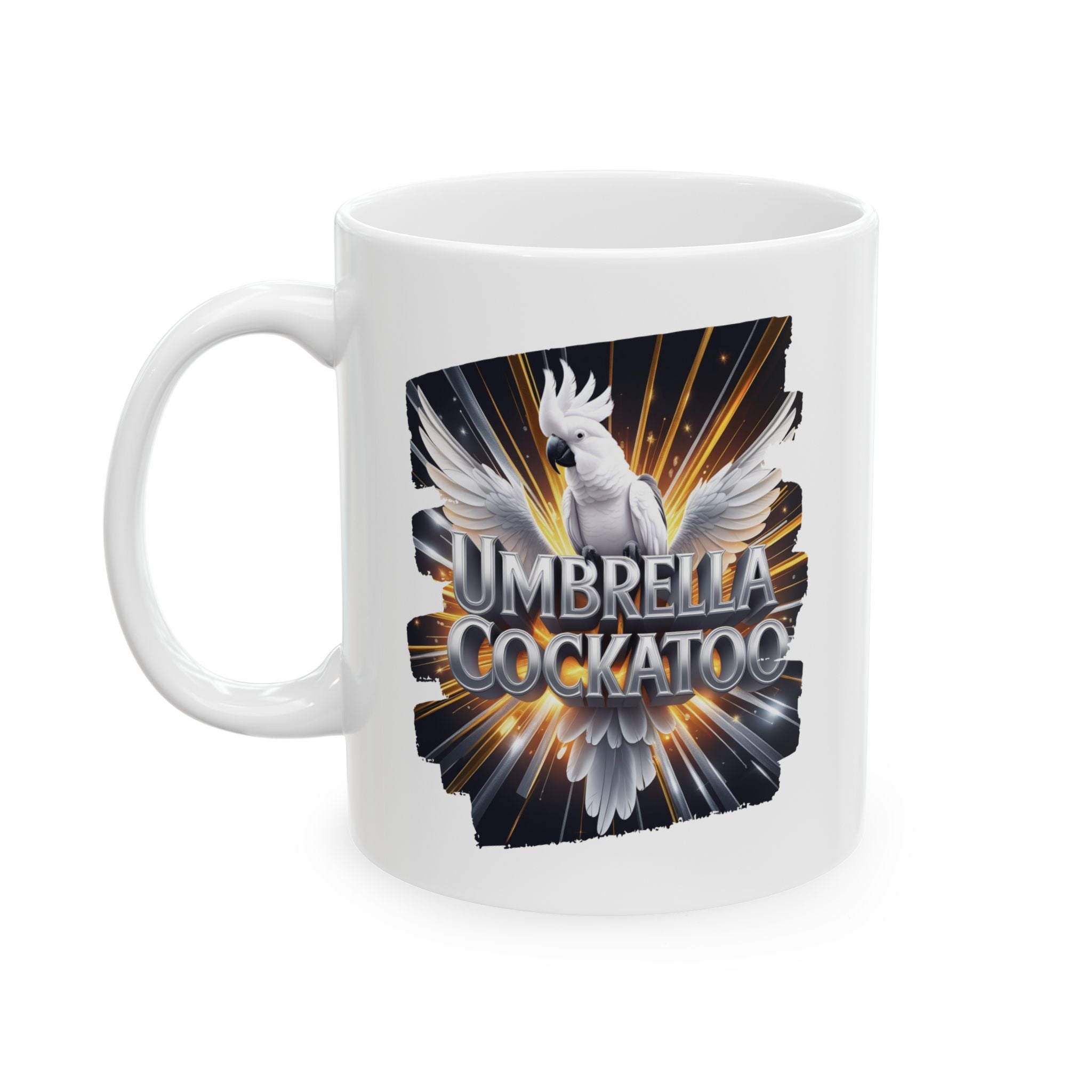 Umbrella Cockatoo Sunburst Mug