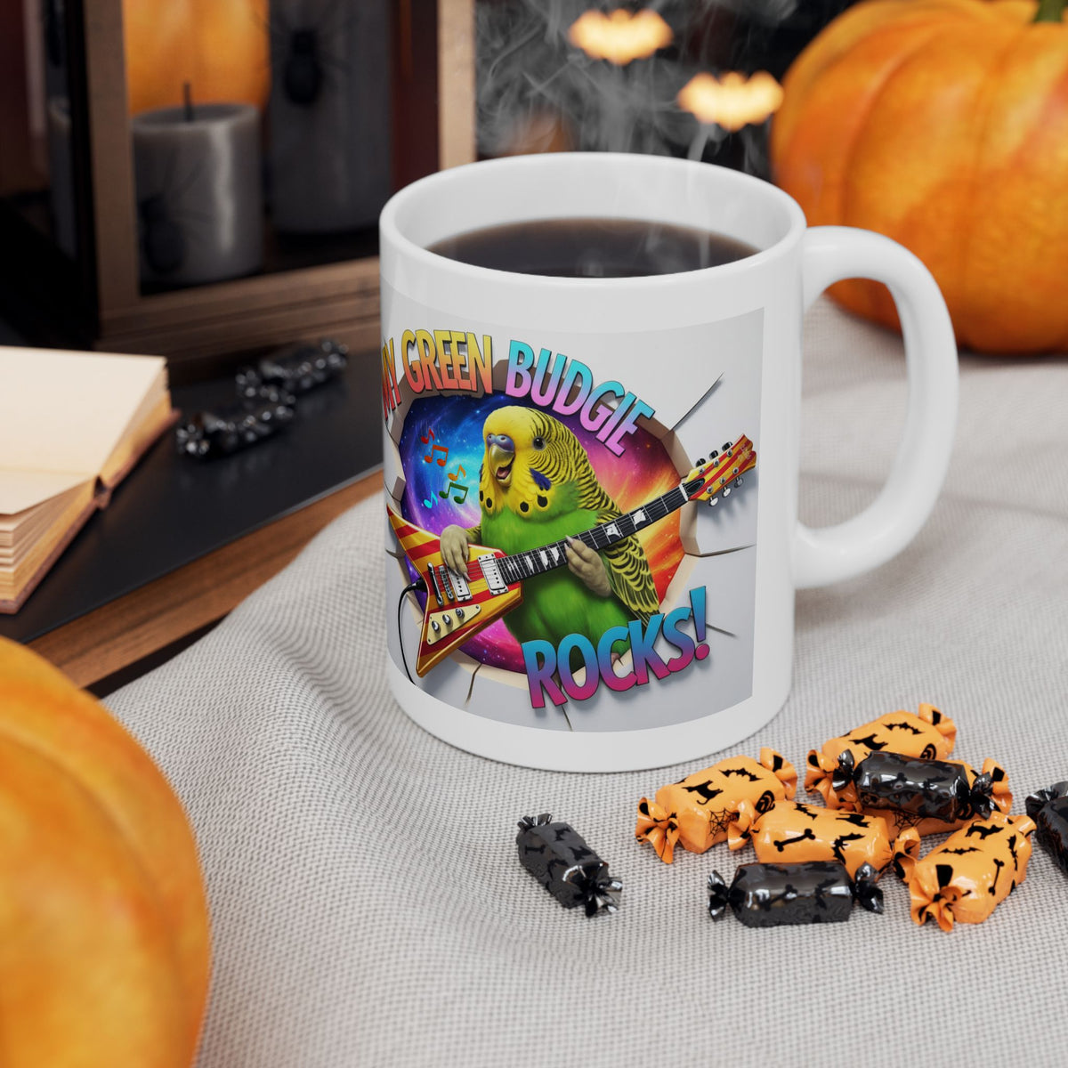 My Green Budgie Rocks Mug
