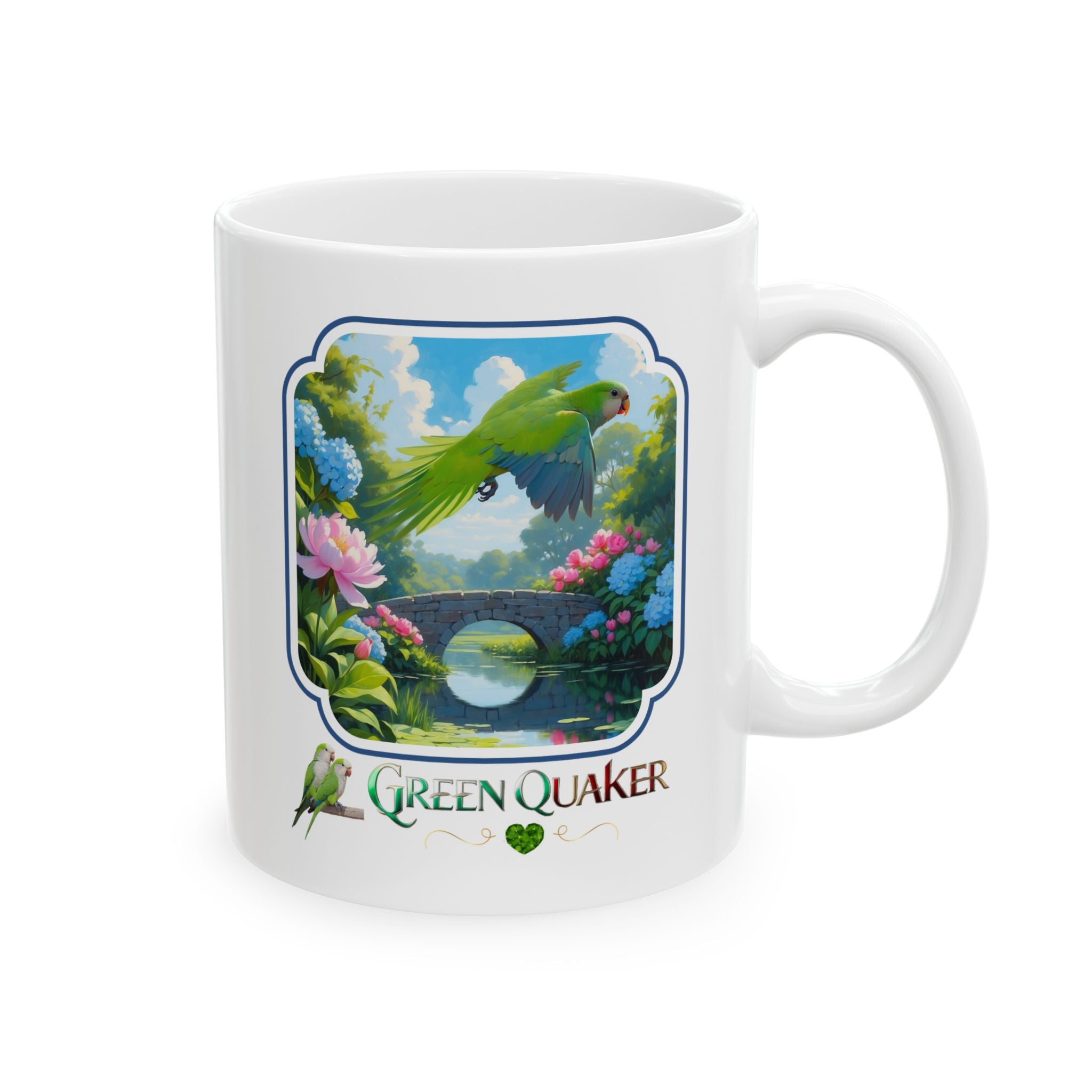 Green Quaker Bridge Scenic Mug