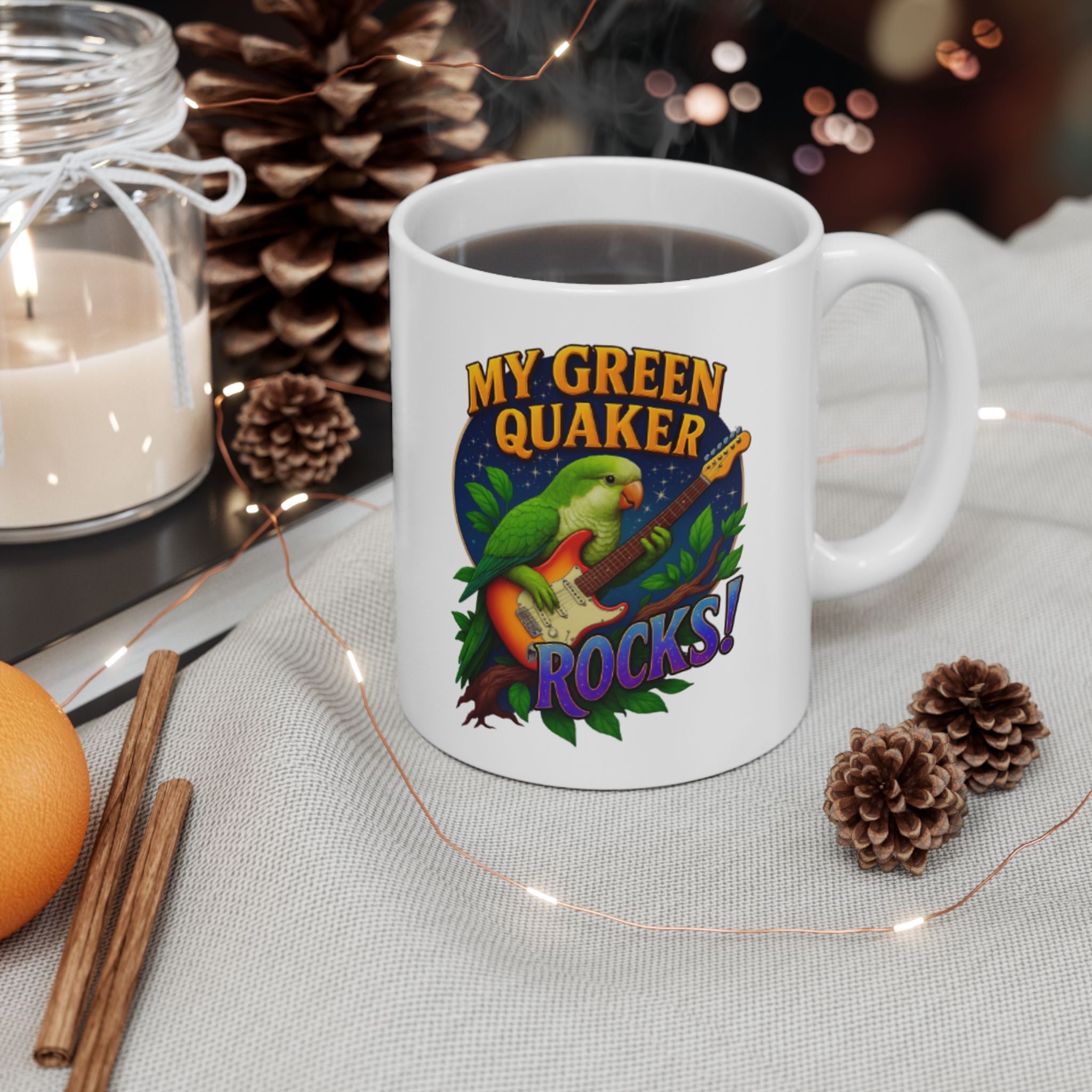 Green Quaker Rocks Mug
