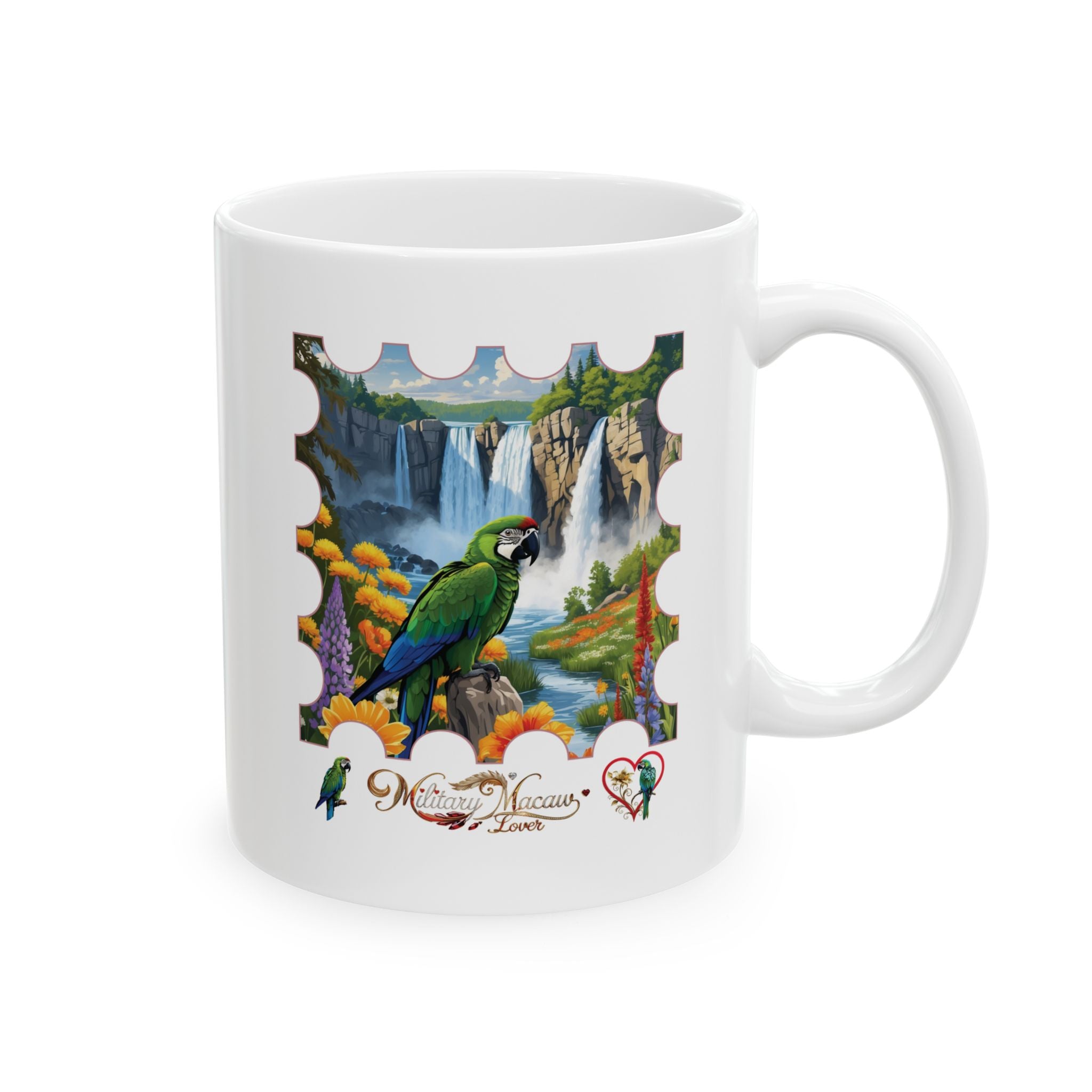 Military Macaw Lover Waterfall Mug