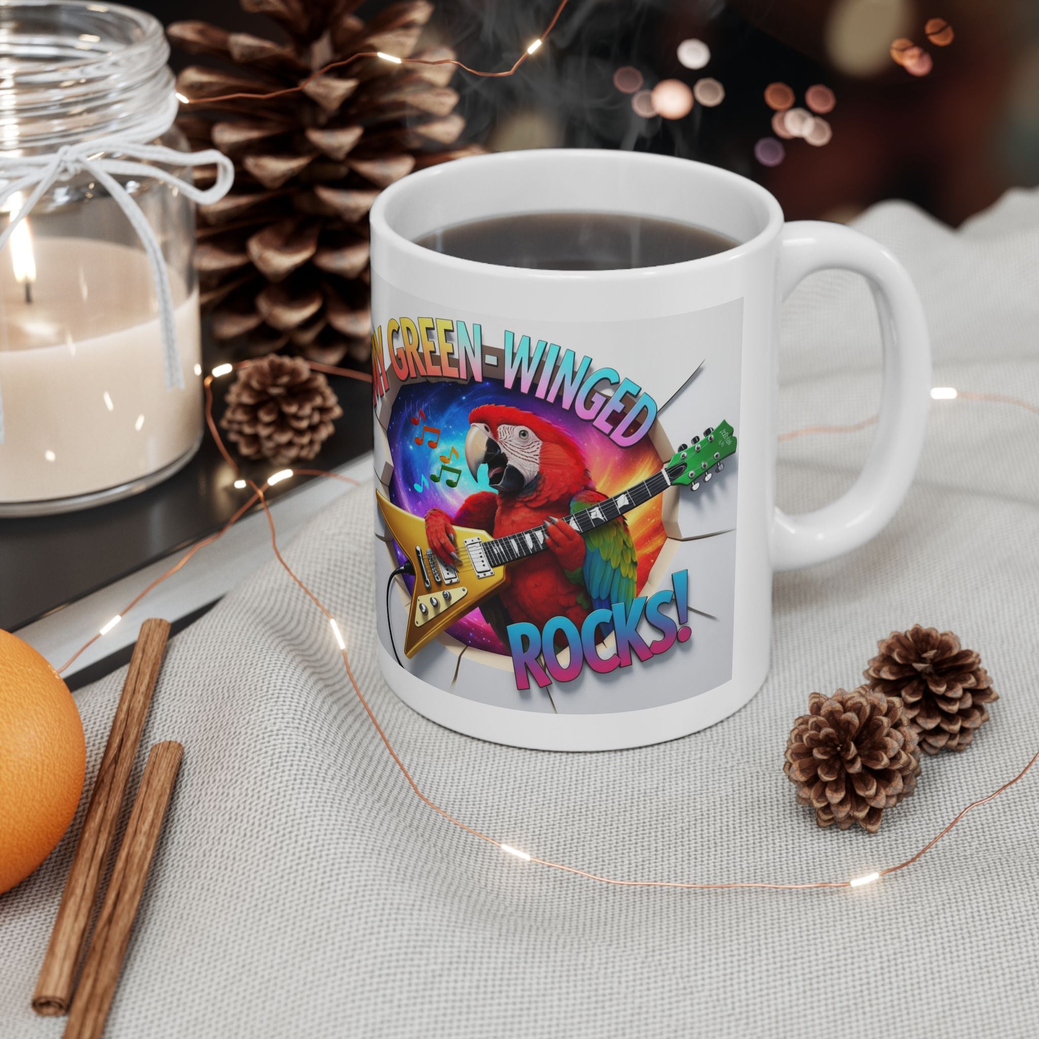 My Green Winged Rocks Mug