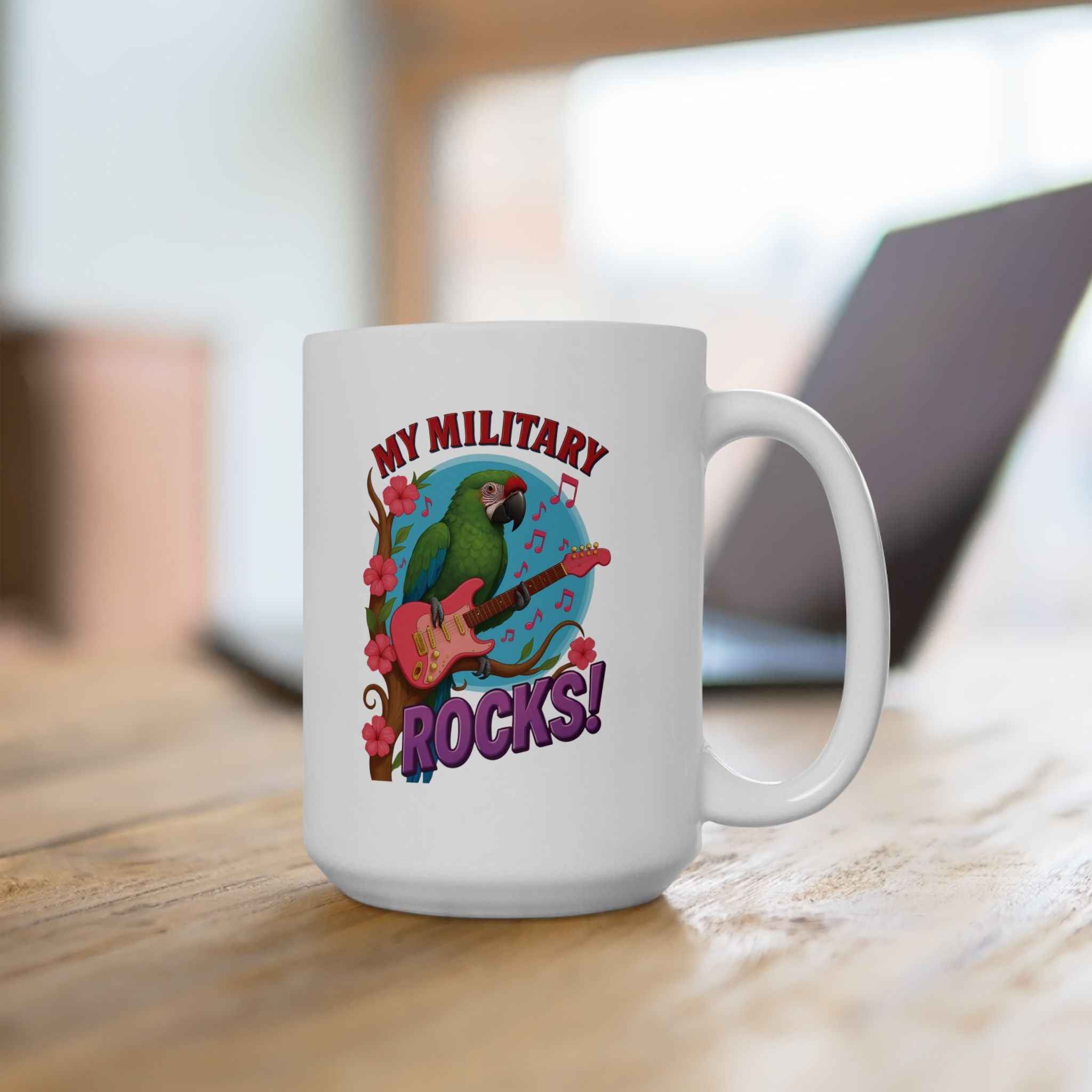 My Green Military Rocks Music Mug