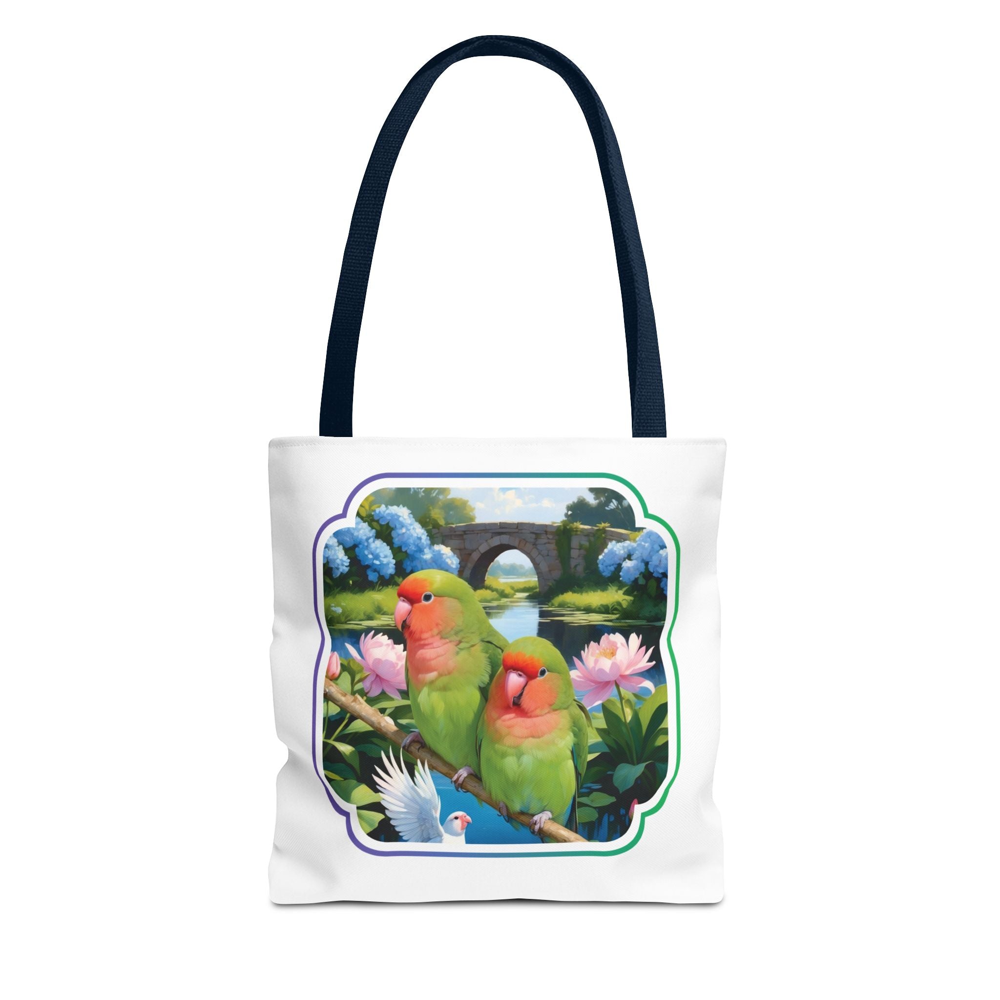 Lovebird Lover Bridge Tote Bag